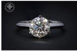Tiffany - Moissanite - 14KW - 0.30ct. D/VVS1.