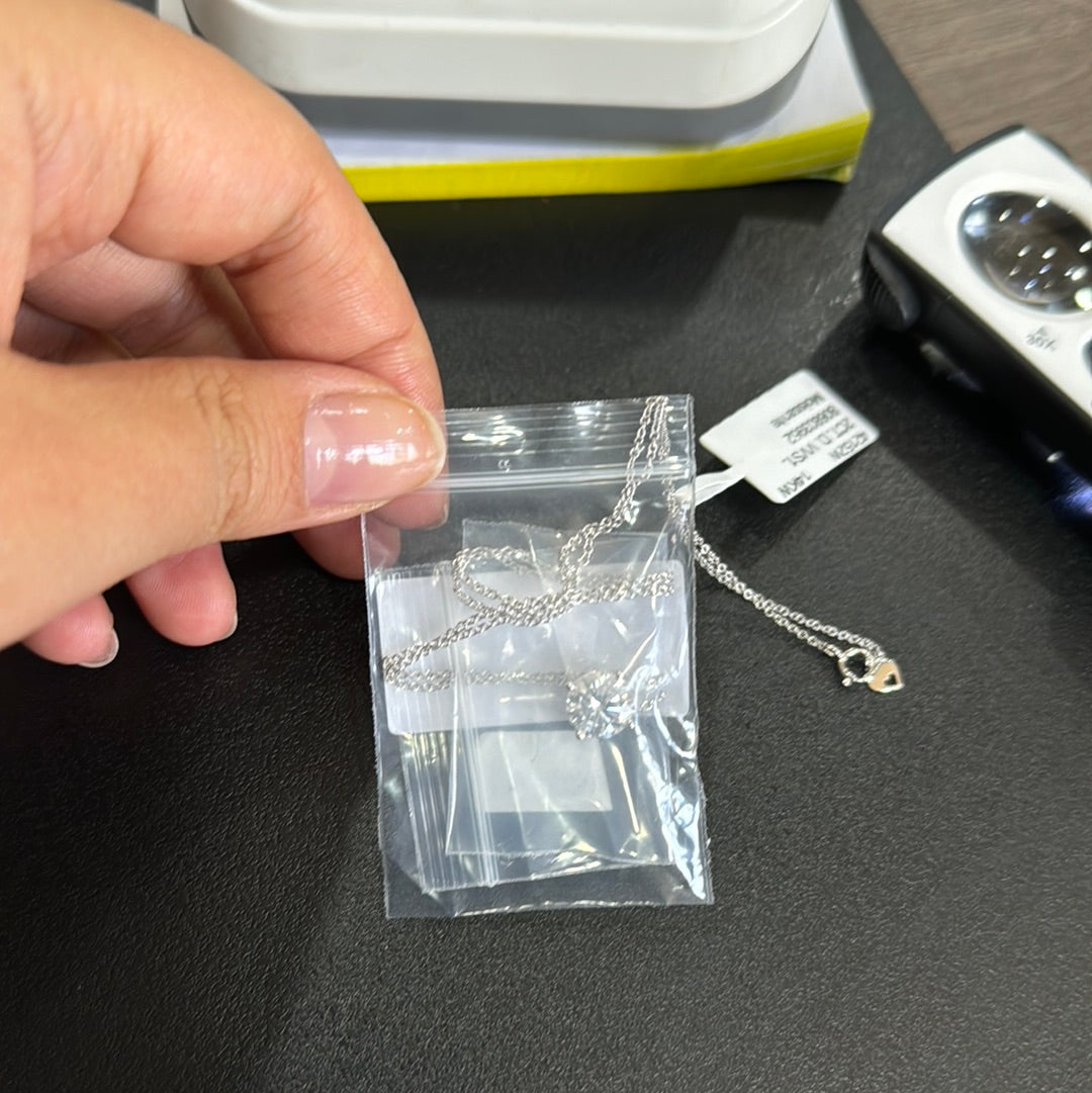 2ct. D. VVS1. Moissanite. 4 prongs 14KW- 42152W