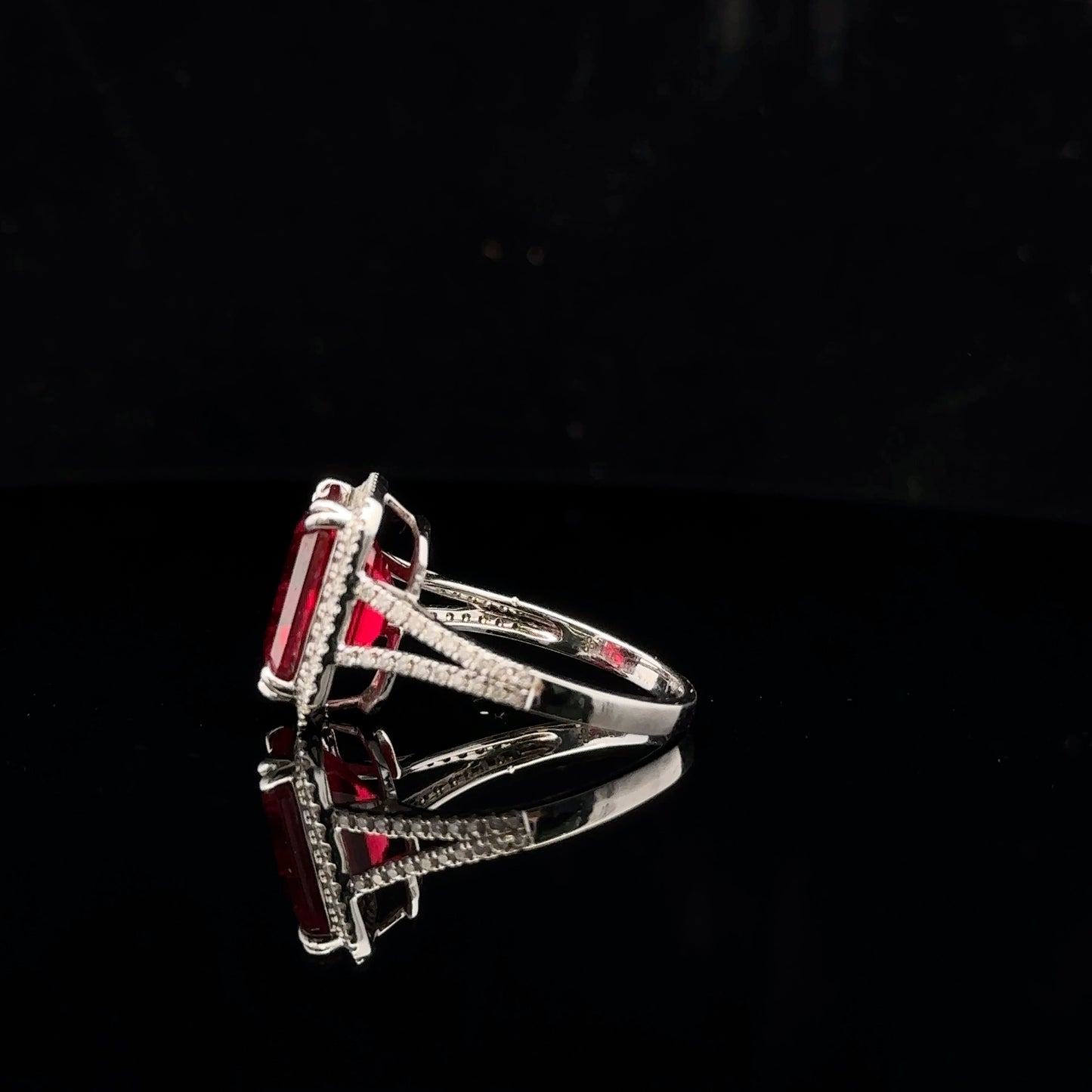 Radiant Ruby 8 - 14k white gold - 13001