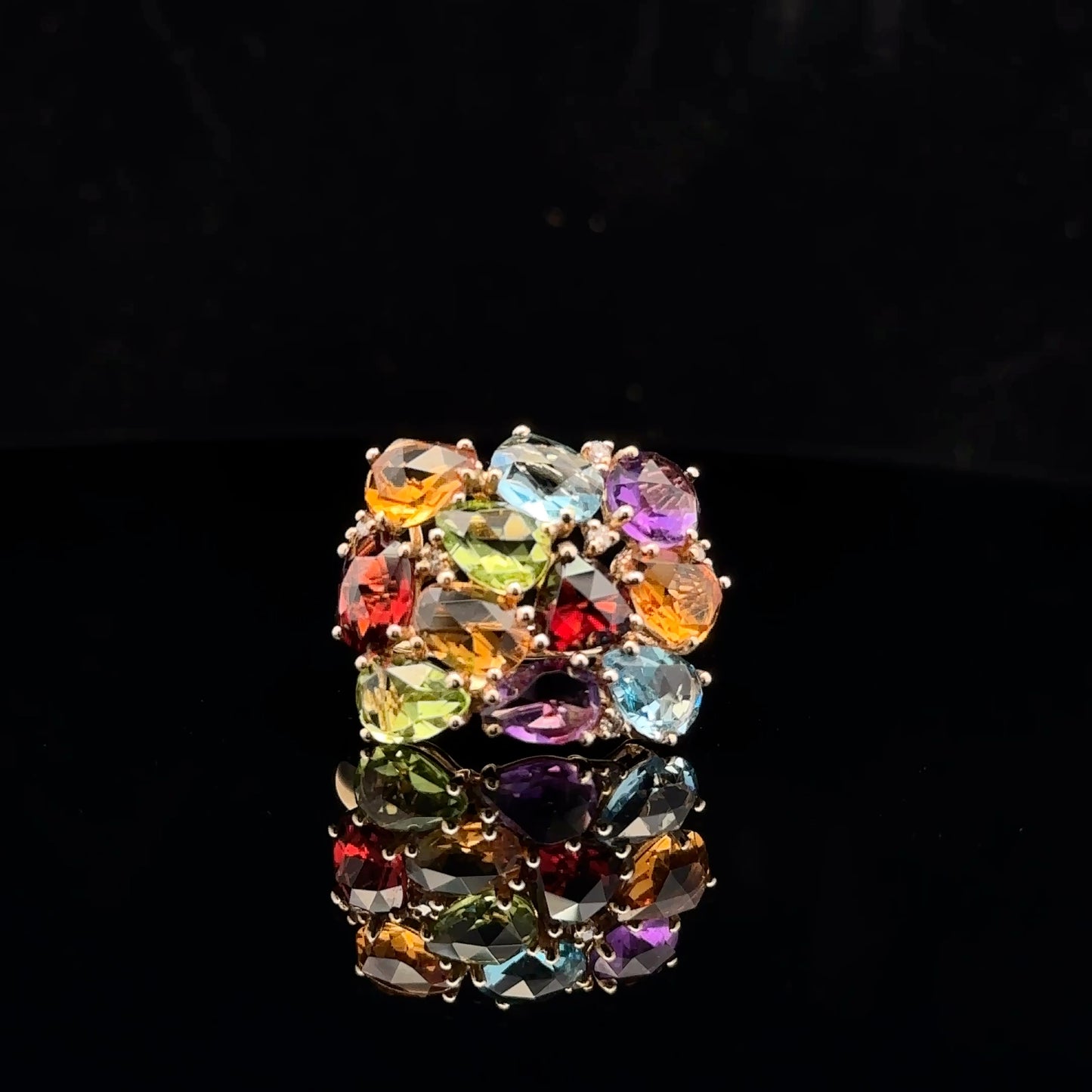 EFFY RSVP: $3624 - 8ctw multigem #7 - 14KY - Ame Citr Topaz Dmd