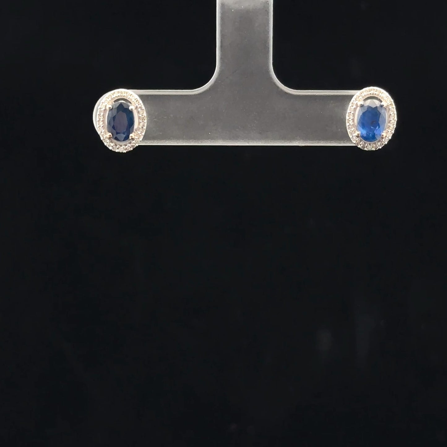 6x4 Natural sapphire - 10KW - 0.15ctw - Natural diamond - 34394