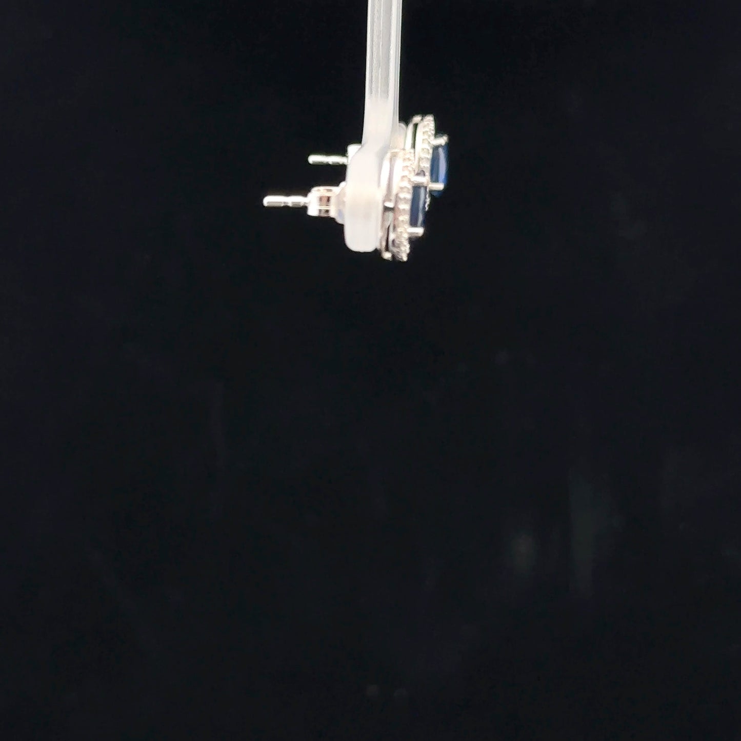 6x4 Natural sapphire - 10KW - 0.15ctw - Natural diamond - 34394