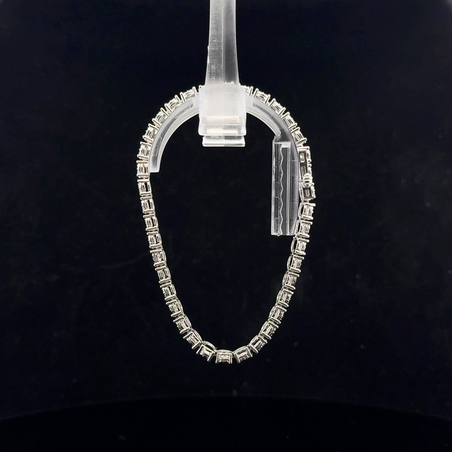 Flower Illusion Bracelet 0.50ctw. 19cm - S925 - Natural Diamond