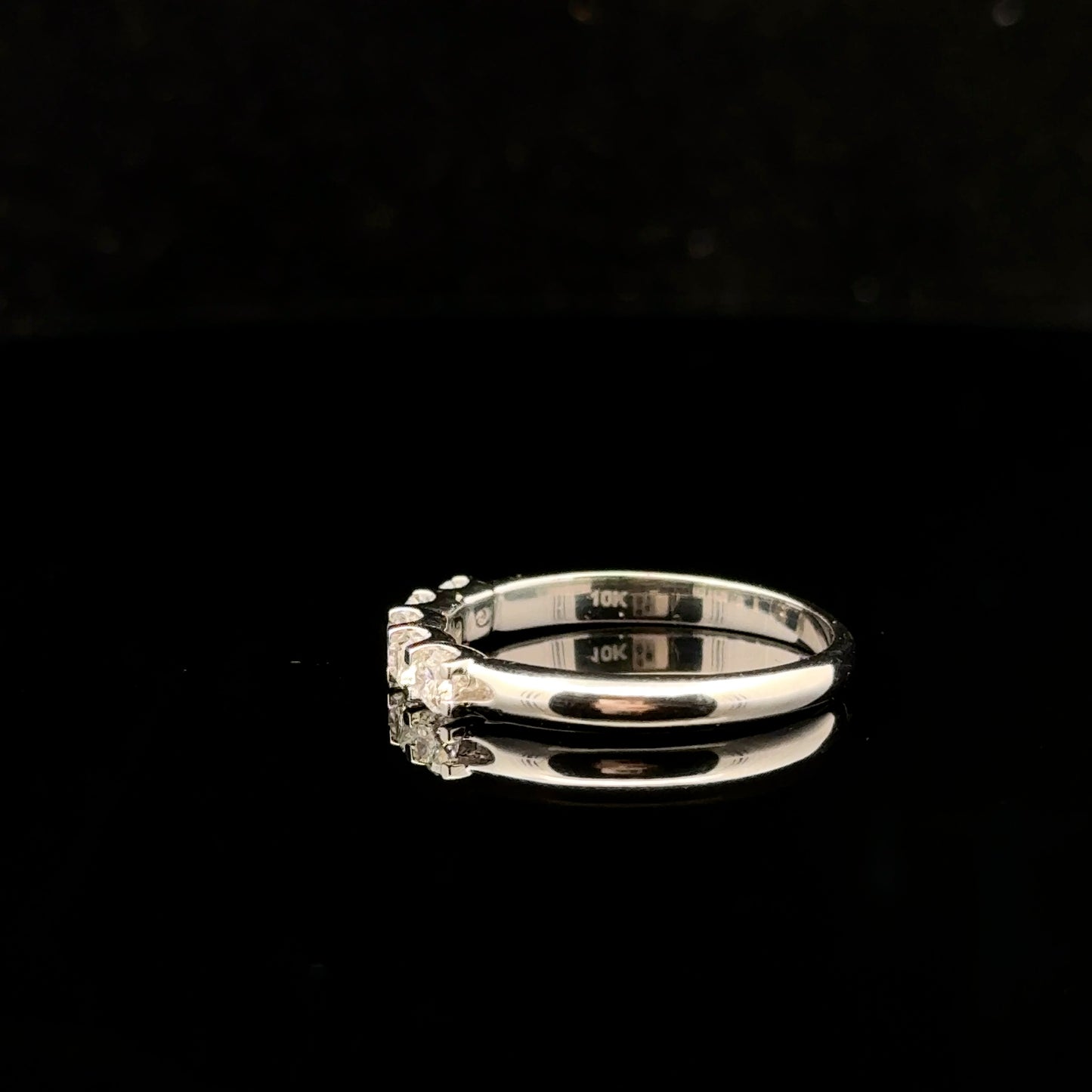 5 Stone band 0.50ctw. F/SI1 - 10KW - Natural Diamond
