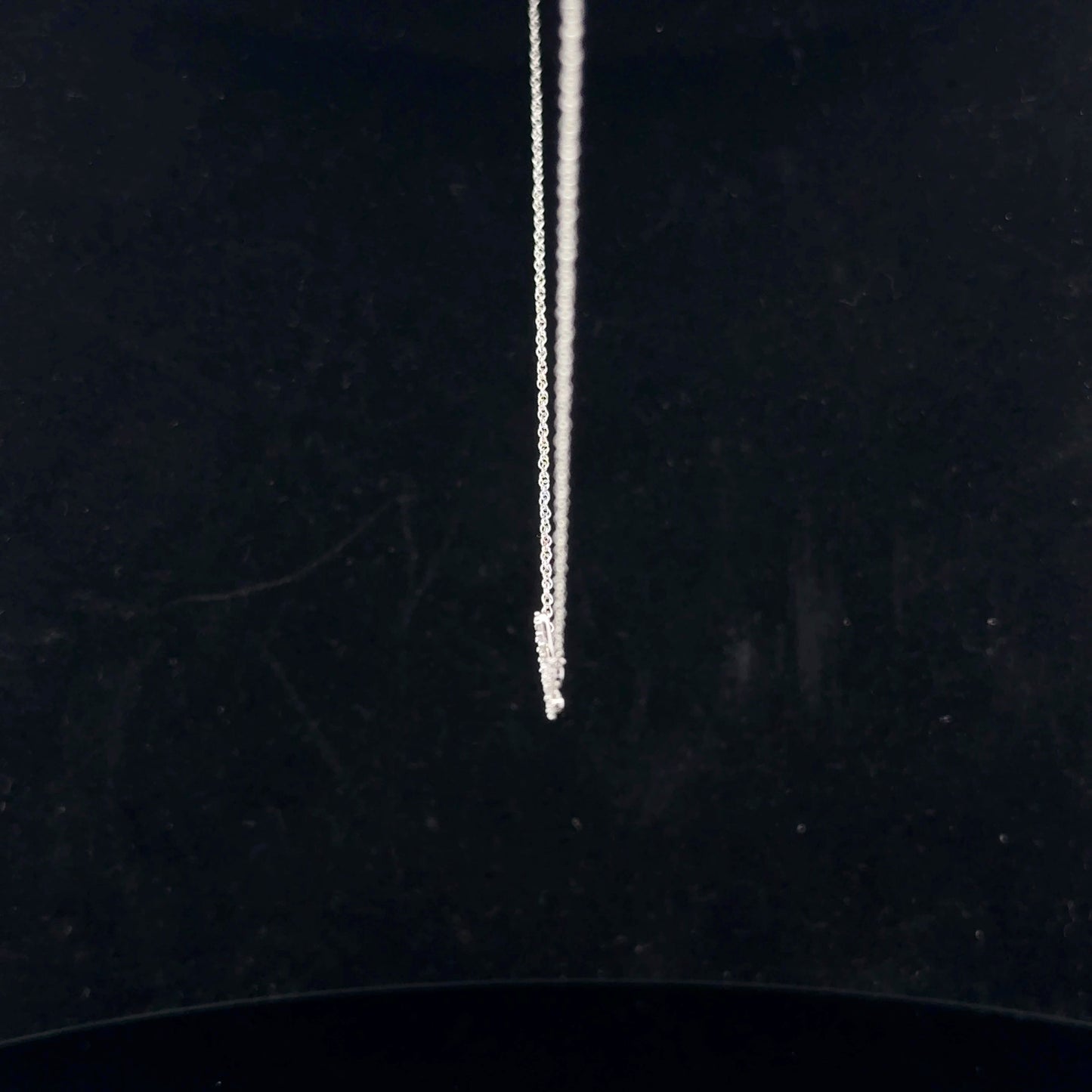 Love Necklace 0.18ctw. H/I1 43cm - 14KW - Natural Diamond