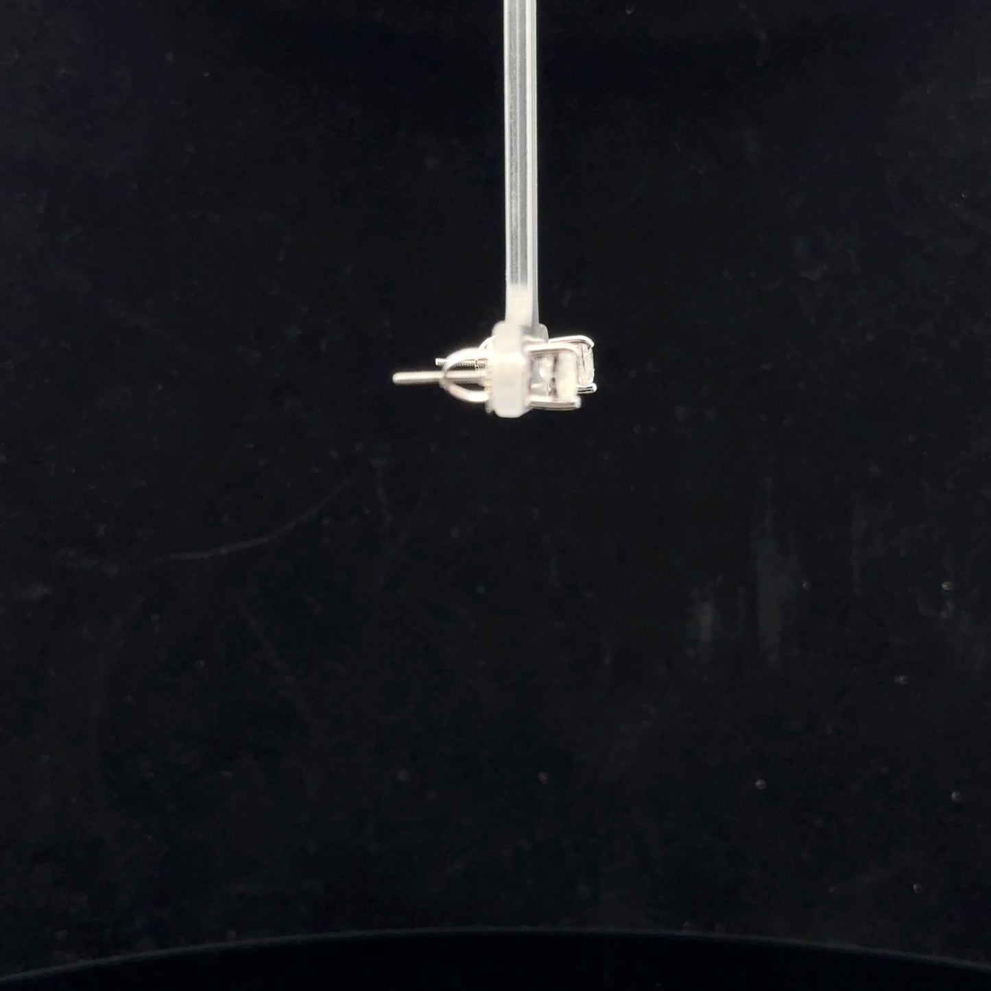 Heart Studs 1.0ctw. D/VVS1. - 925S - Moissanite - 51019
