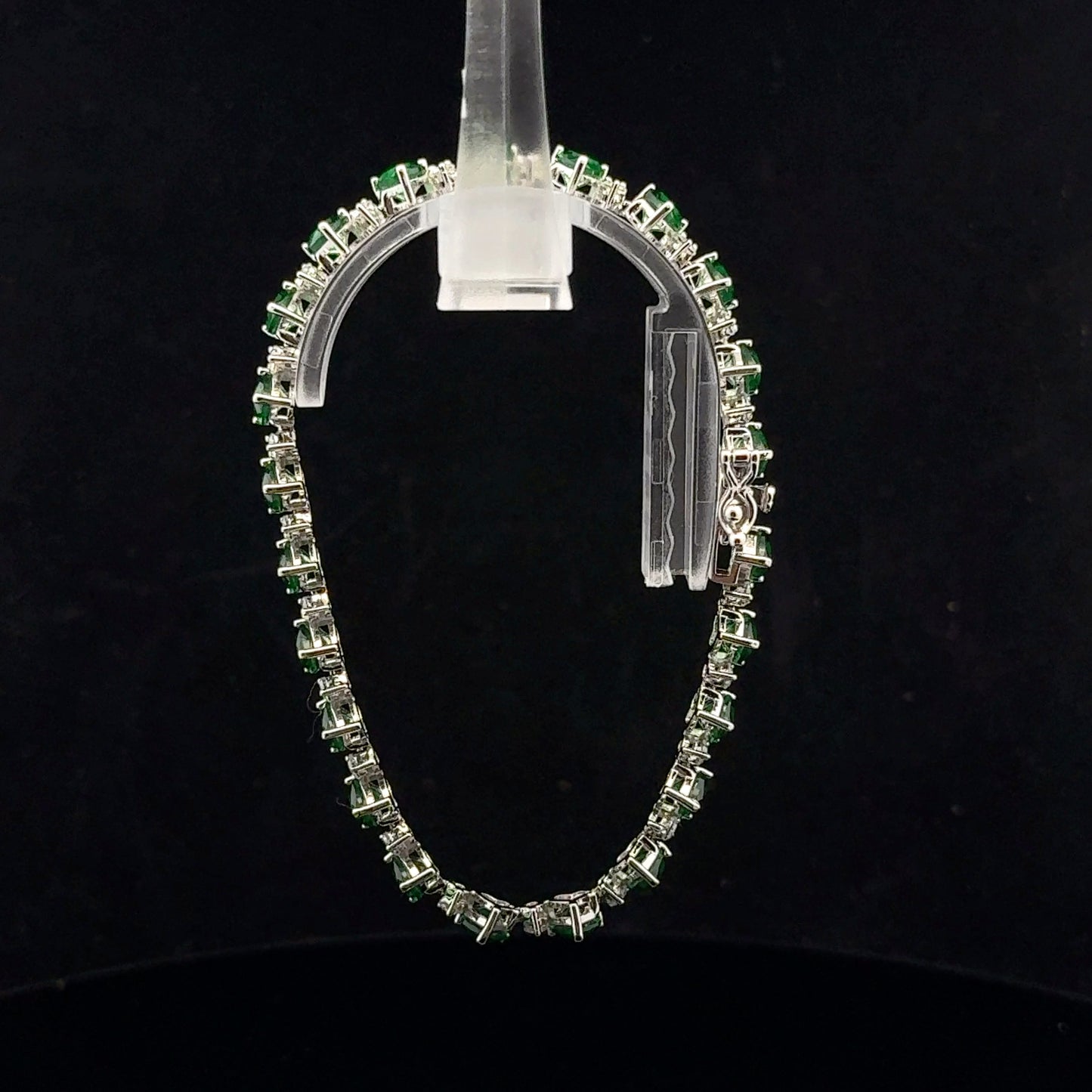 Green Heart 18cm - 925S - Cr Emerald
