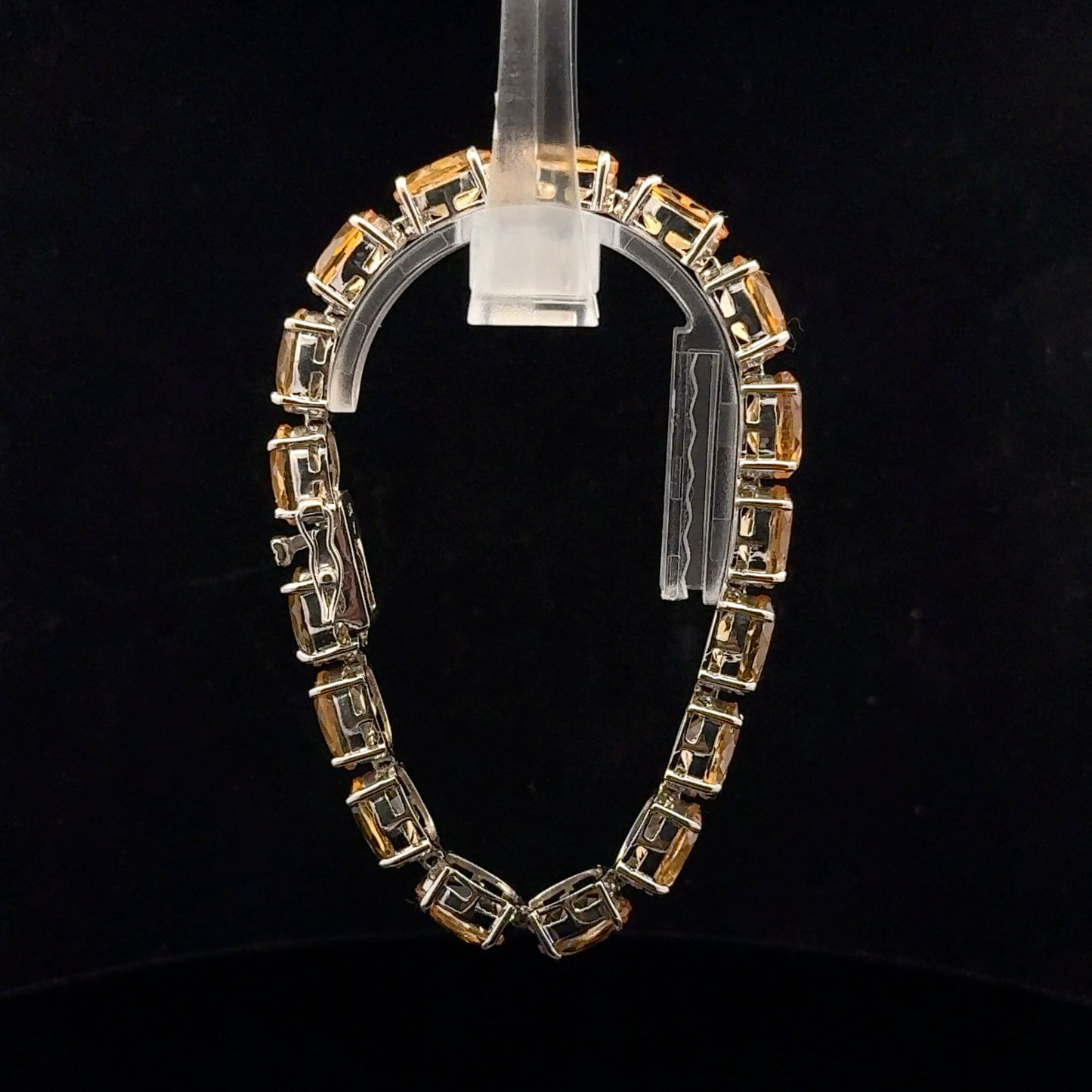 Bracelet 18cm 50ctw. 10x8mm - 925S - Citrine - 51028