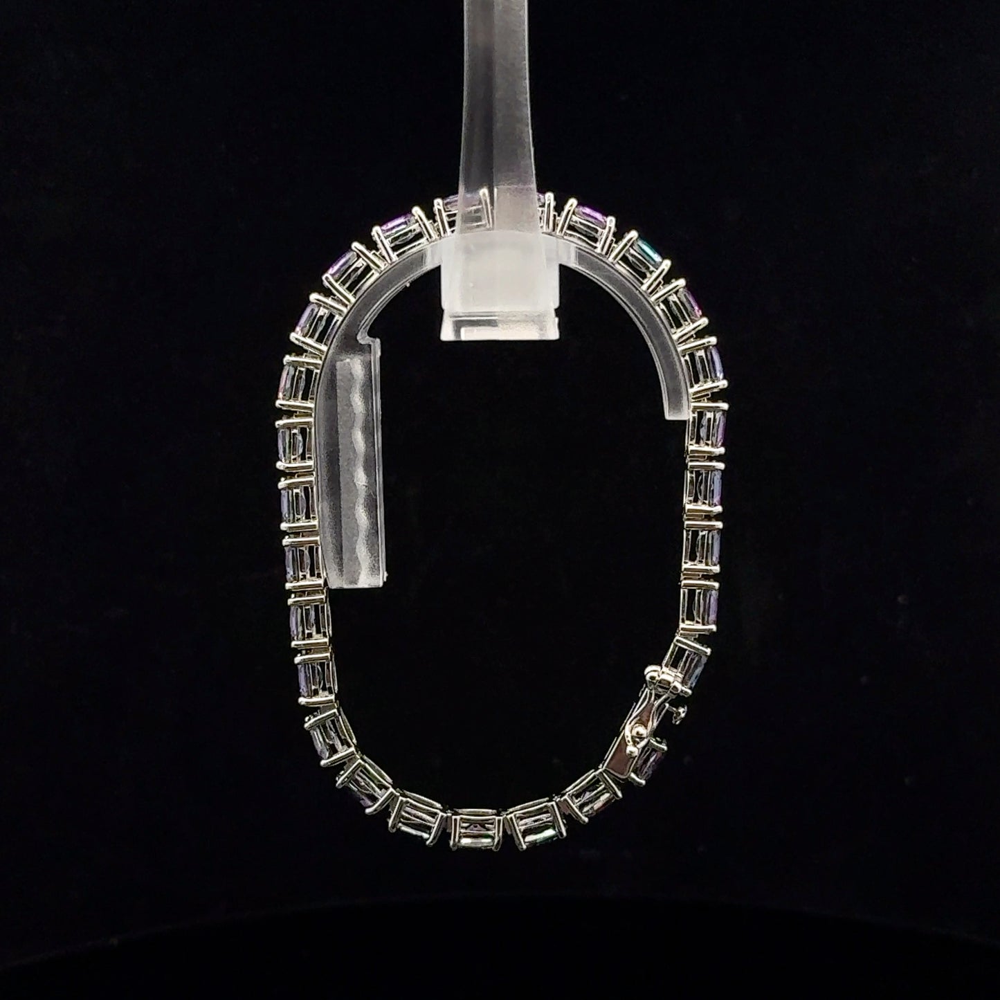 Tennis Bracelet 6x4mm Oval - 925S - Mystic Topaz