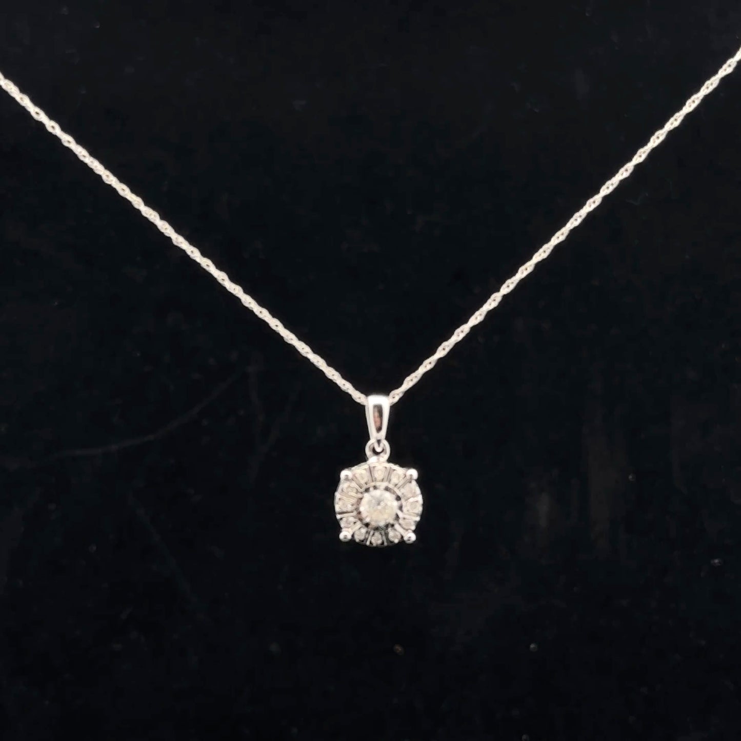 4 prongs 0.25ctw. H/I1 - 10KW - Natural Diamond