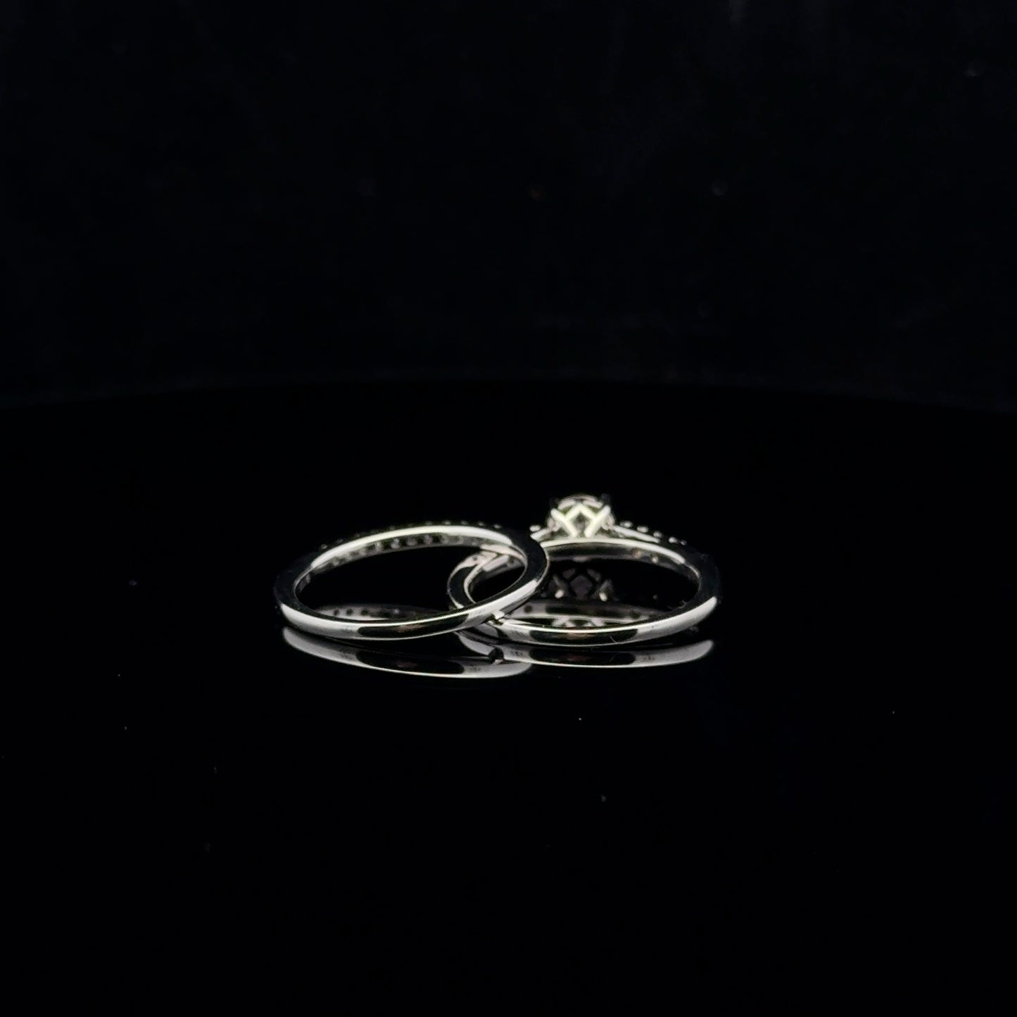 Bridal Set 0.50ctw. G/SI2. - 10KW - Natural Diamond