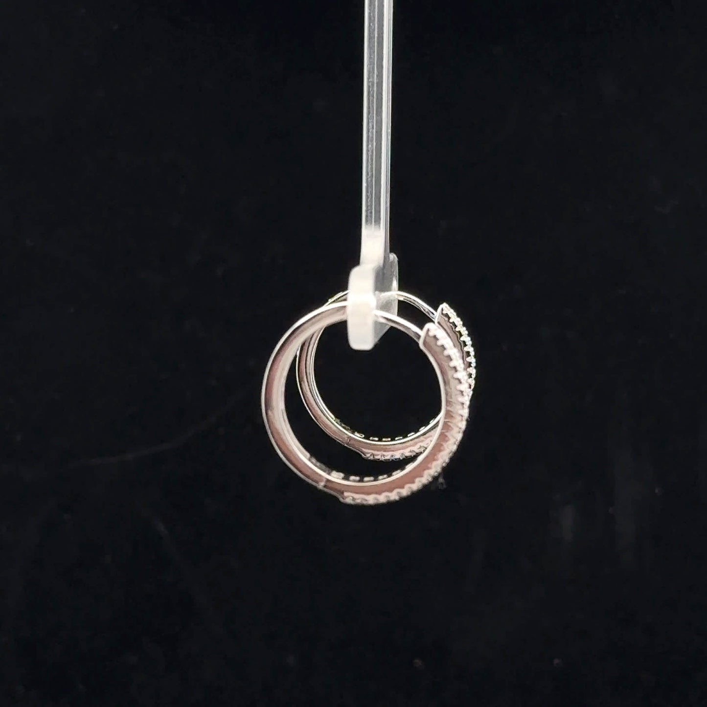Baguette Hoops 0.42ctw D/VVS1 - S925 - Moissanite - 52022