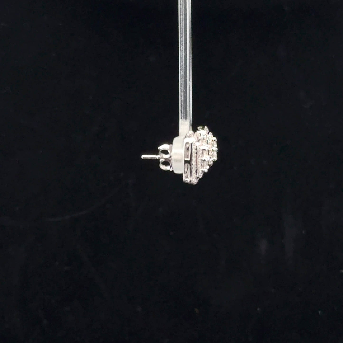 Square halo 1.5ctw F/SI2 - 10KW - Natural Diamond - 52058