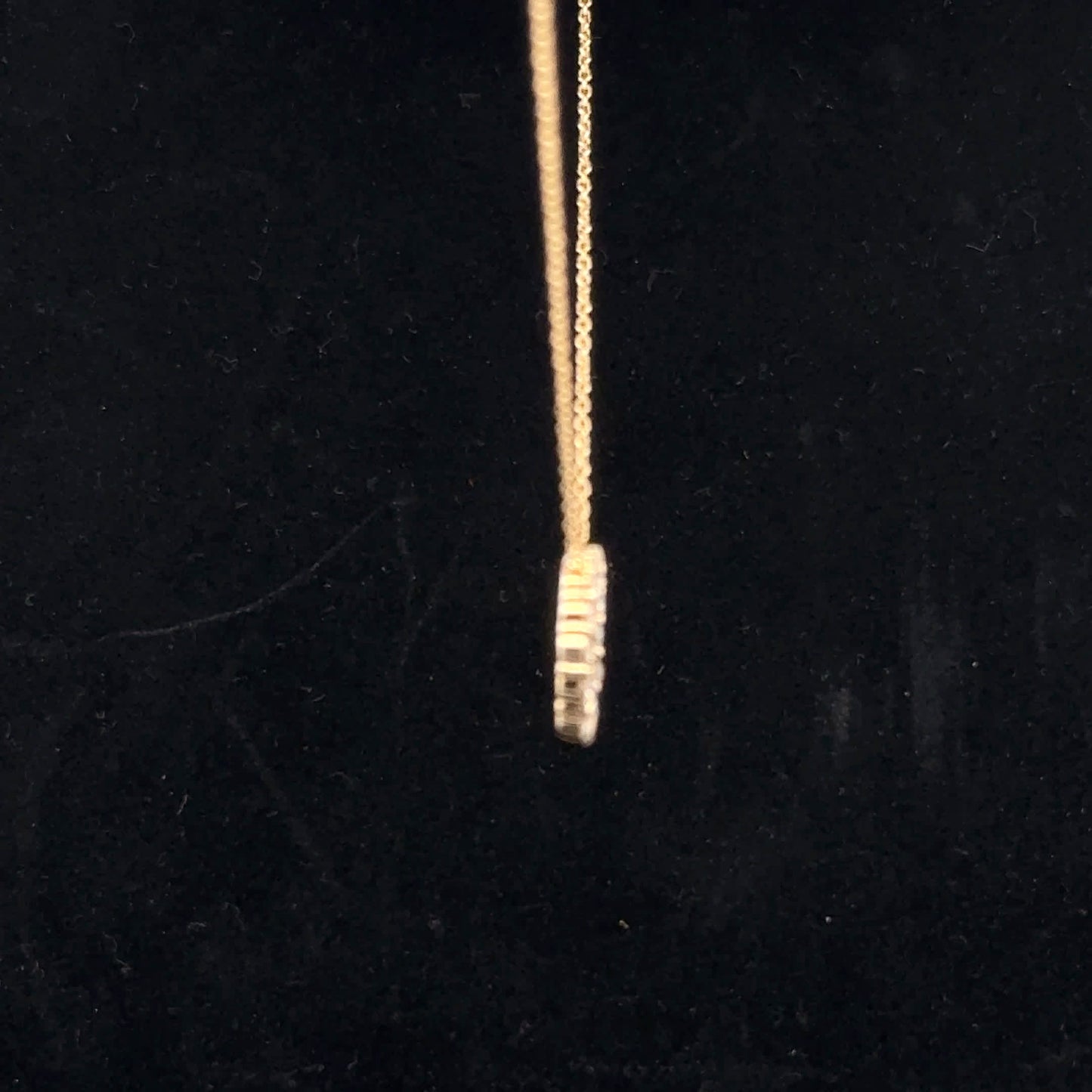 0.50ctw F/SI1 Circle Pendant - 10KY - Natural Diamond - 52066
