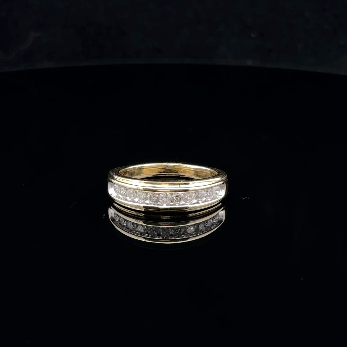 0.38ctw G/SI2 #6.75 Channel Men's - 10KY - Natural Diamond - 53014