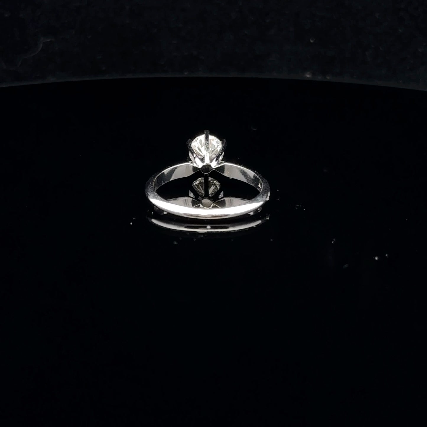 0.71ct E/VS2 #5.5 Six Prong Solitaire - 14KW - Natural Diamond - 53025
