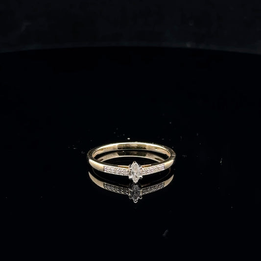 0.12ctw G/SI2 #6.5 Marque Promise - 10KY - Natural Diamond - 53047