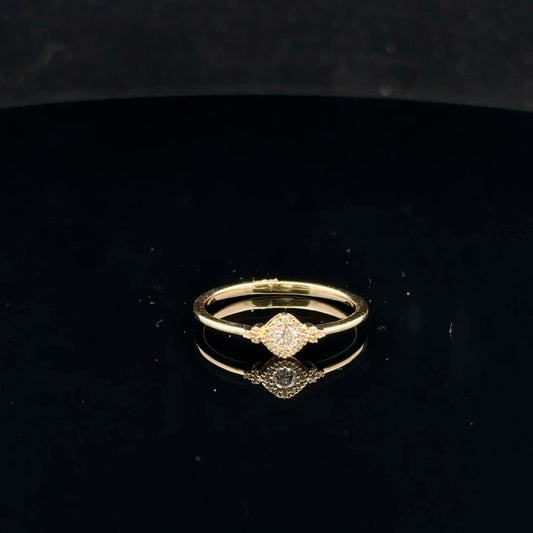 0.11ctw G/SI2 #6.25 Halo Promise - 10KY - Natural Diamond - 53049