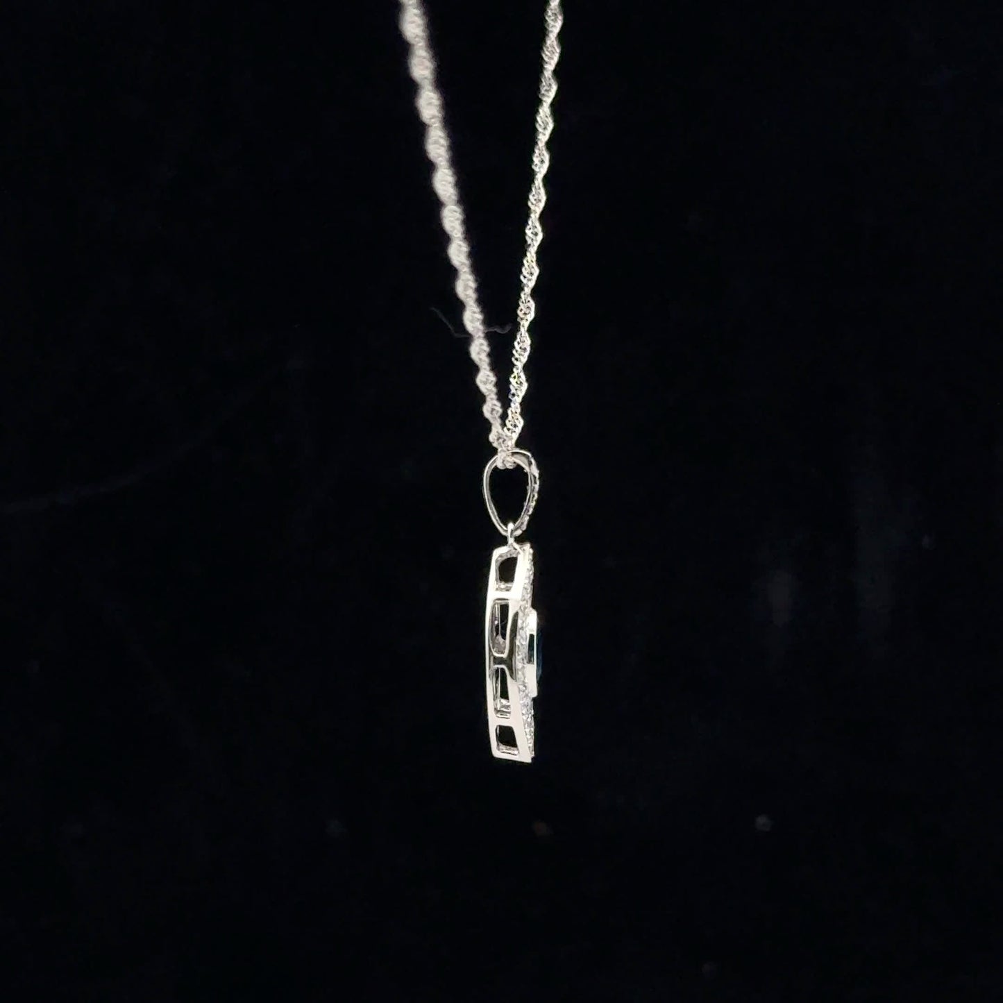 0.25ctw Dia 0.15ct Saph - 14KW - Natural - 53122