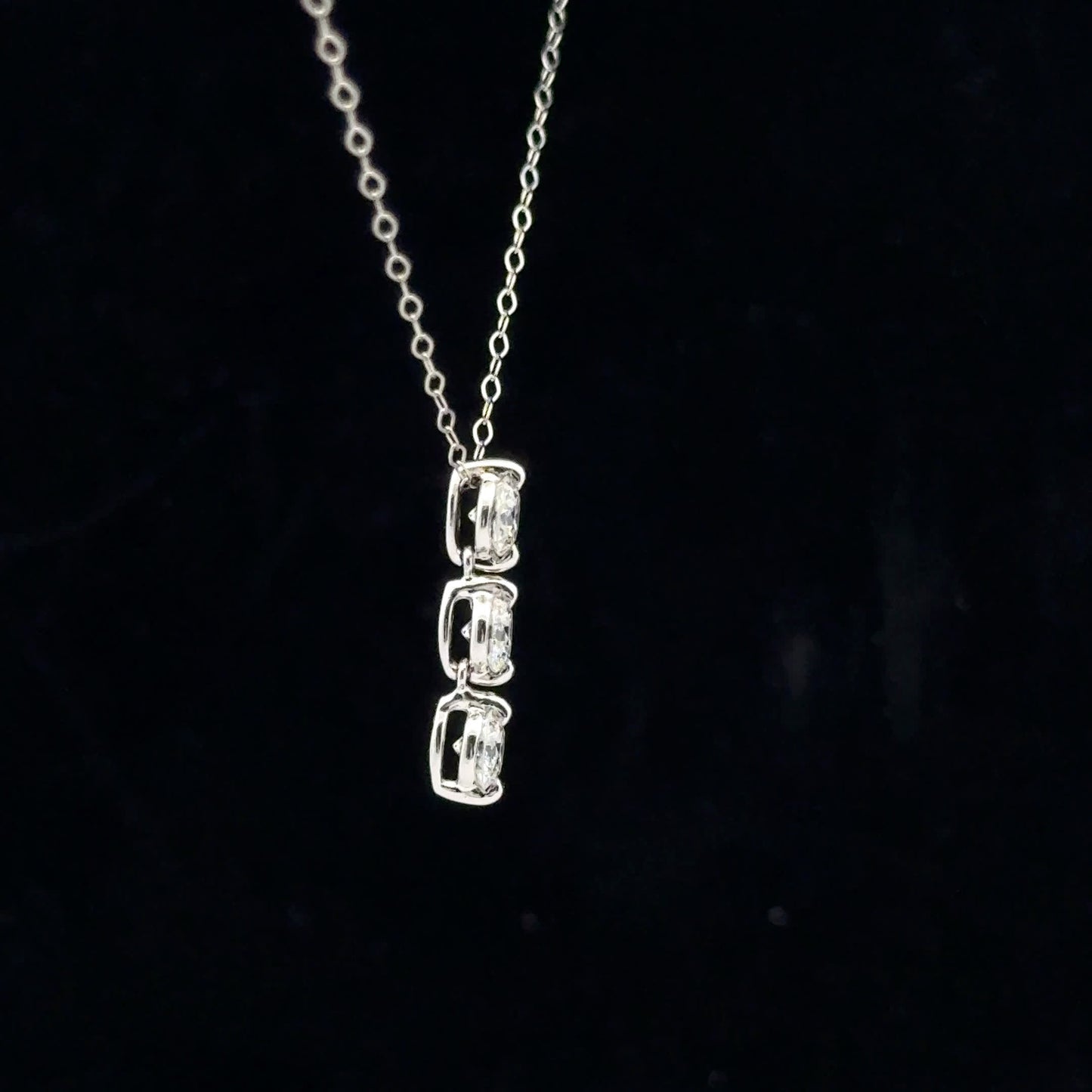 1ctw G/VS2 PPF Necklace - PT950 - Natural Diamond - 53128