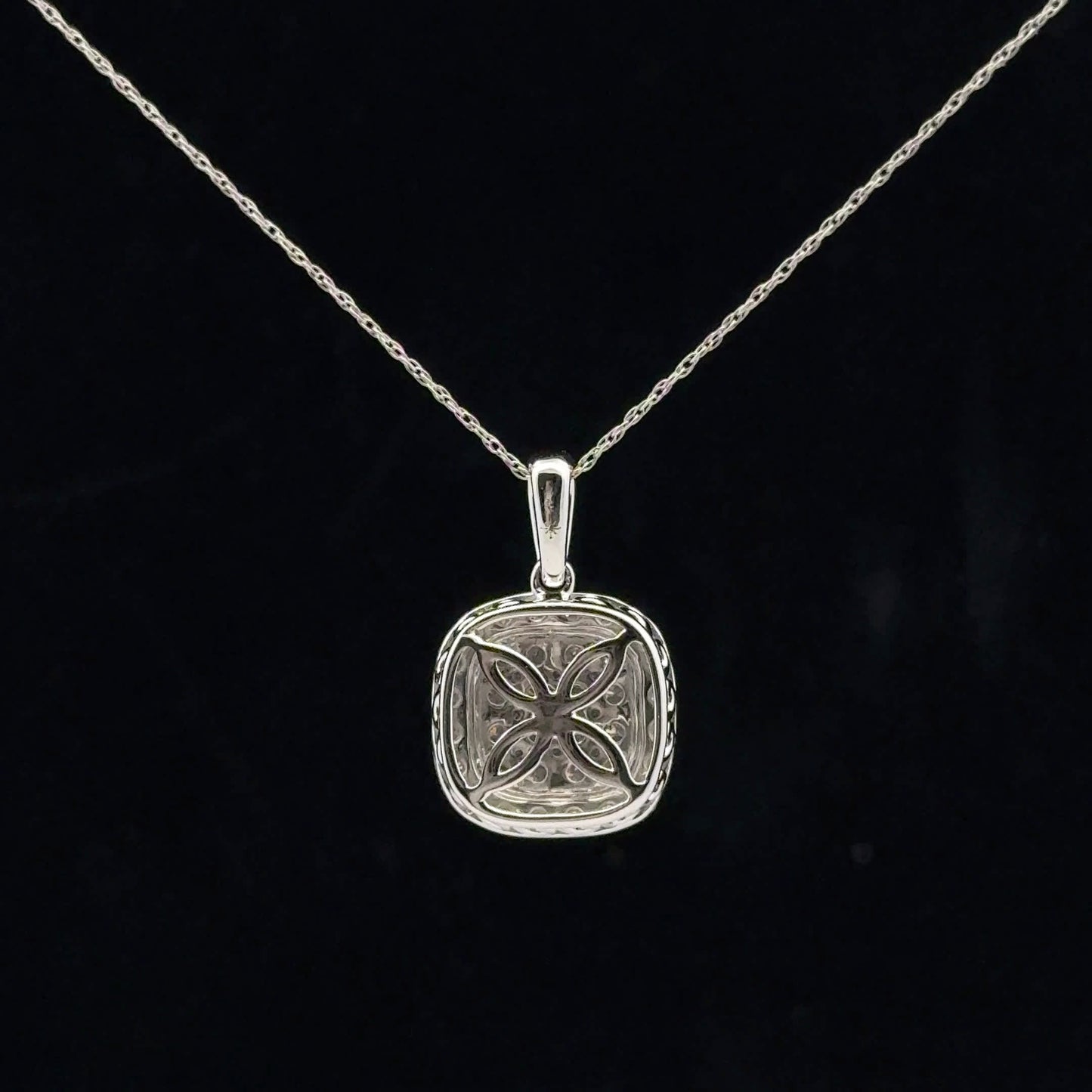 1ctw G/SI1 Squere Halo - 14KW - Natural Diamond - 53135