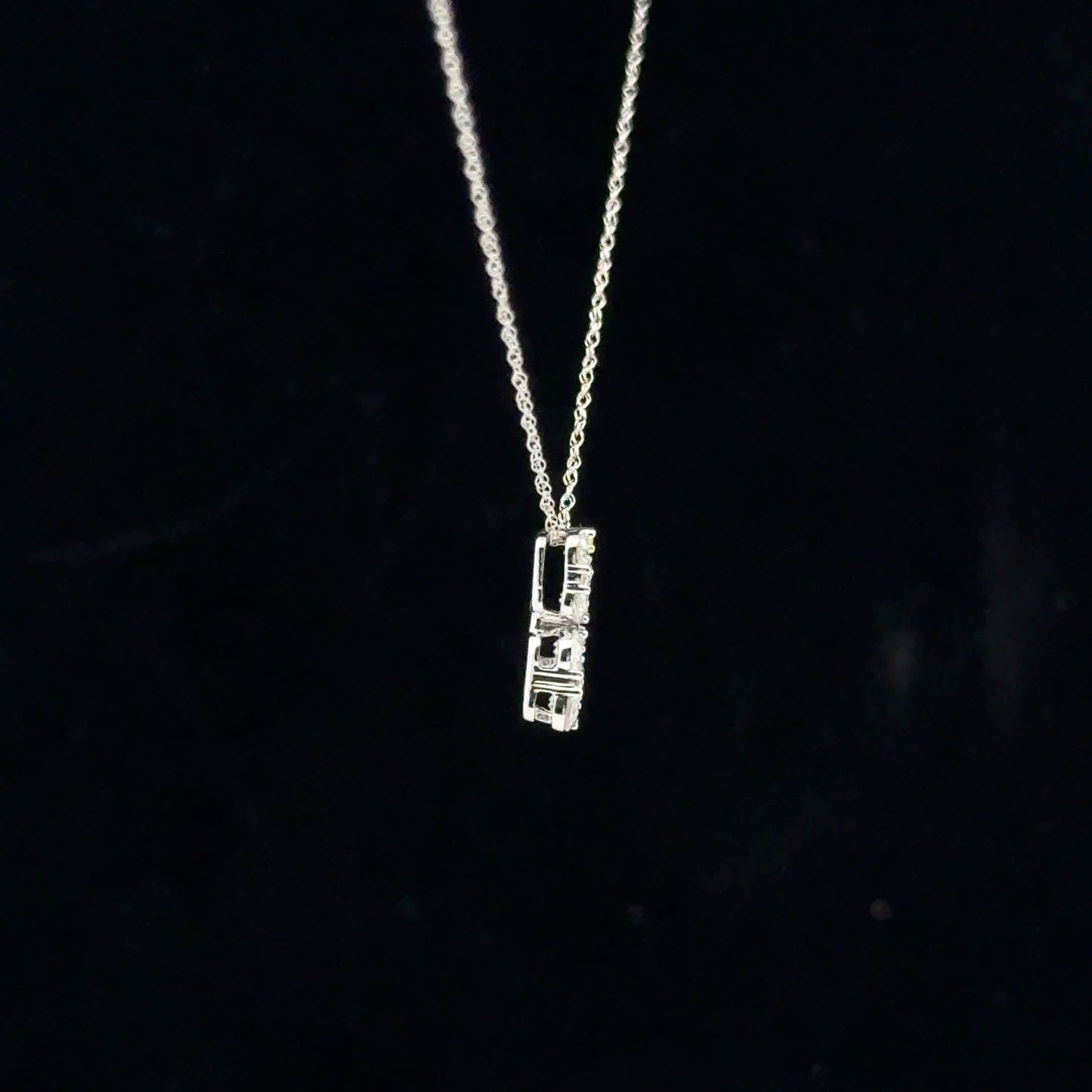 0.50ctw F/SI2 Double Drop - 14KW - Natural Diamond - 53136