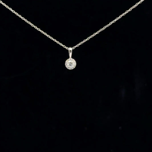 0.11ctw G/I1 Mini Halo - 14KW - Natural Diamond - 53159