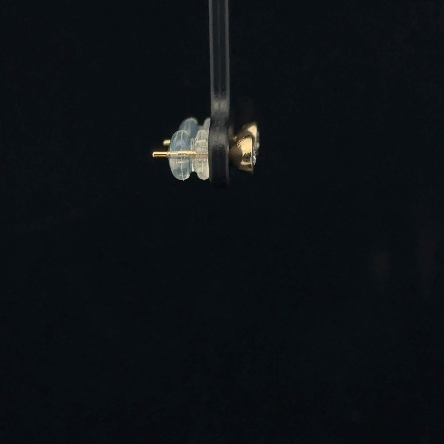 0.22ctw G/SI1 Bezel Studs - 14KW/Y - Natural Diamond - 53385