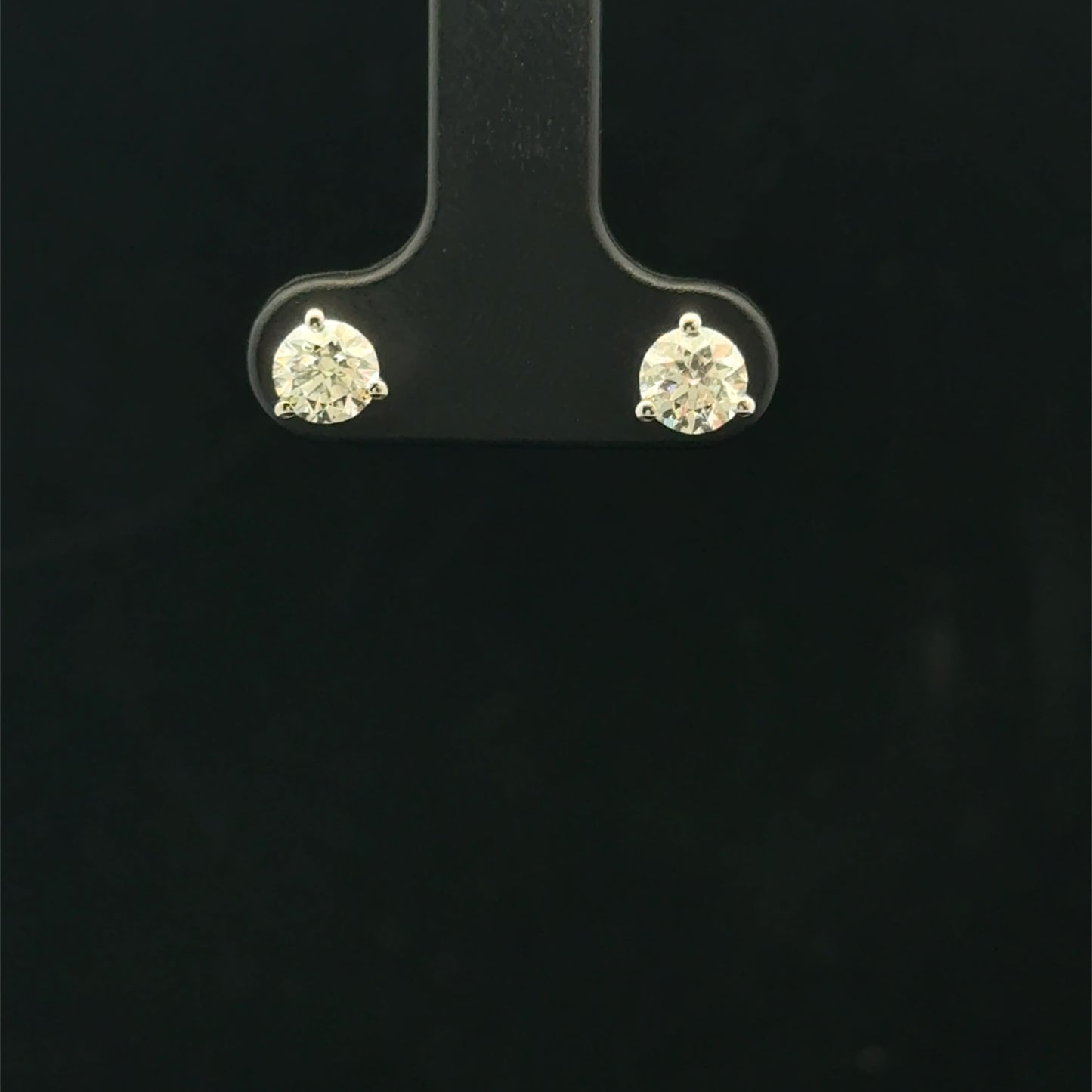 0.75ctw E/SI2 Martini Studs - 14KW - Natural Diamond - 53403