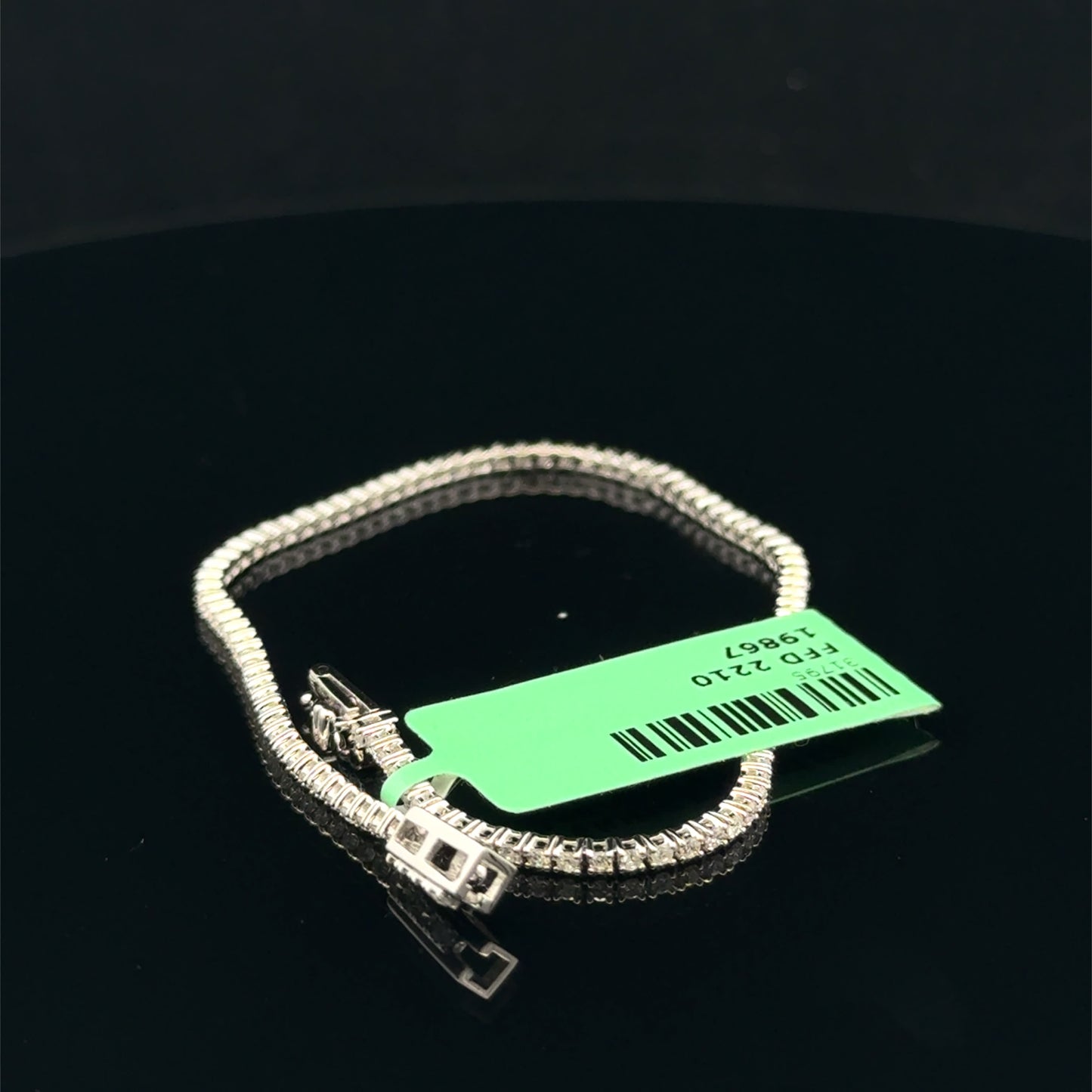 0.92ctw G/SI2 Tennis Bracelet - 14KW - Natural Diamond - 53412