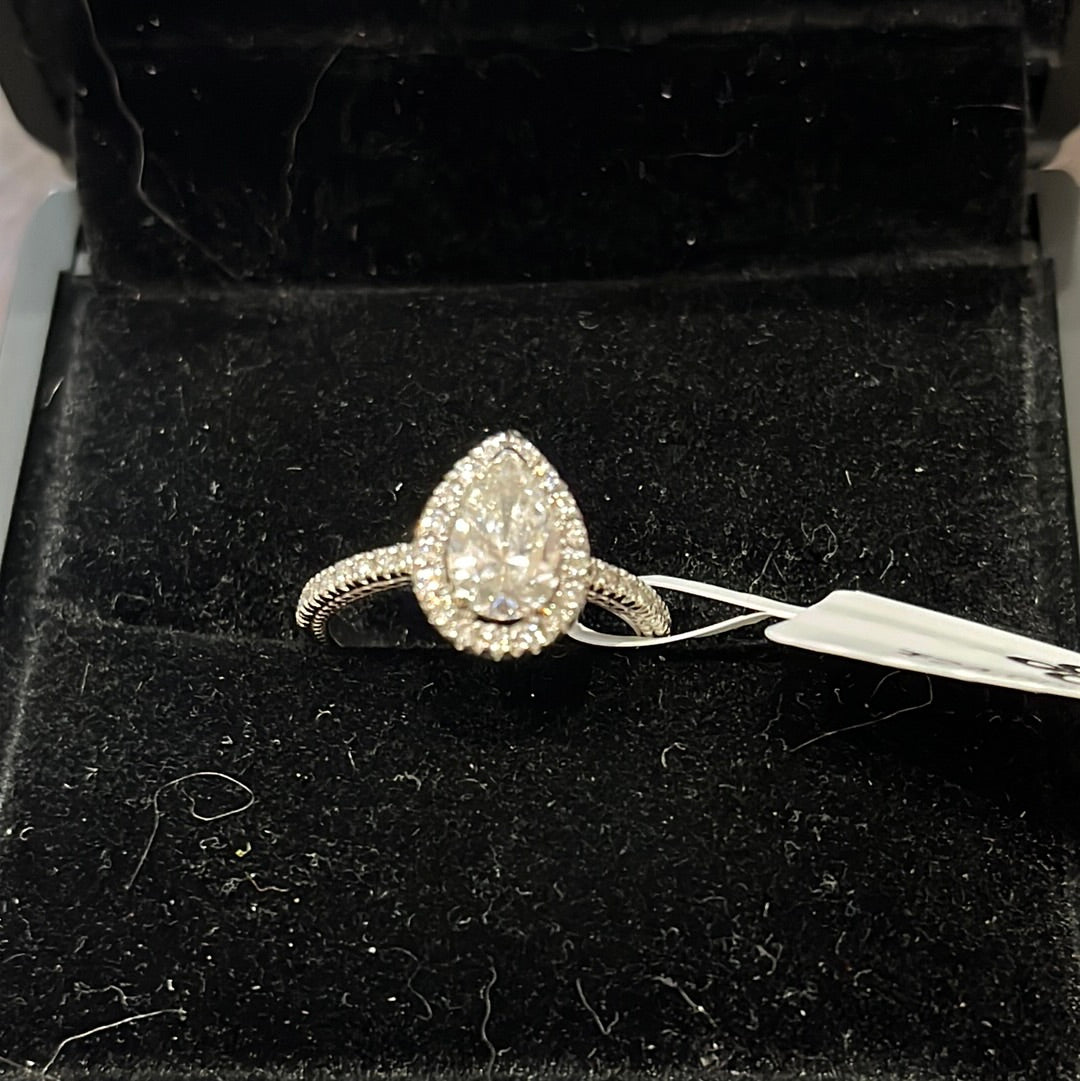 0.90ct Pear GIA141407126 - PLAT - 1.40ctw G/SI2 #5 - Natural diamond - 34204