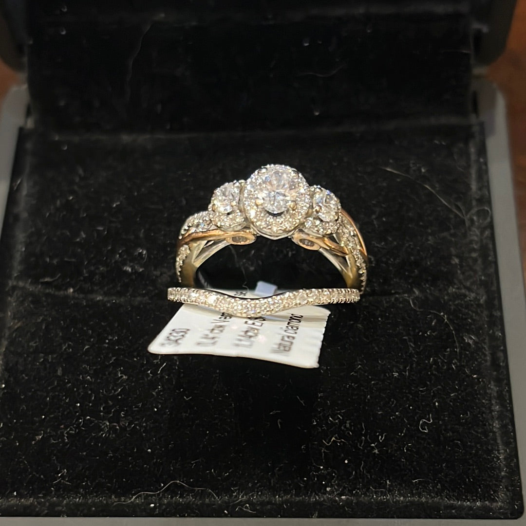 0.41ctw Vera Wang set - 14KW - 1.14ctw E/SI1 #6 - Natural diamond - 34330