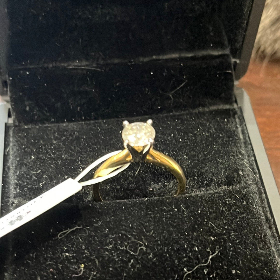1ct solitaire DEAL - 10KY - 1ct H/I3 #7 - Natural diamond - 34454