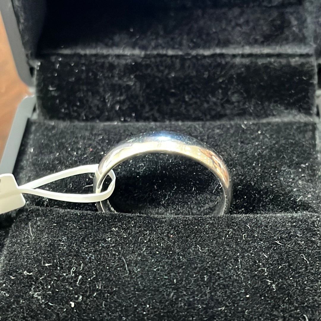 Wedding band 5mm - 14KW - Comfort 6.40g #10 - White gold - 34217
