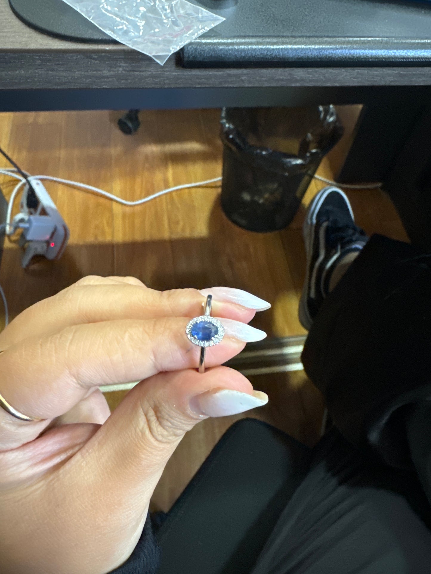 43440 0.75ctw Sapphire 0.10ctw Natural Diamond #7