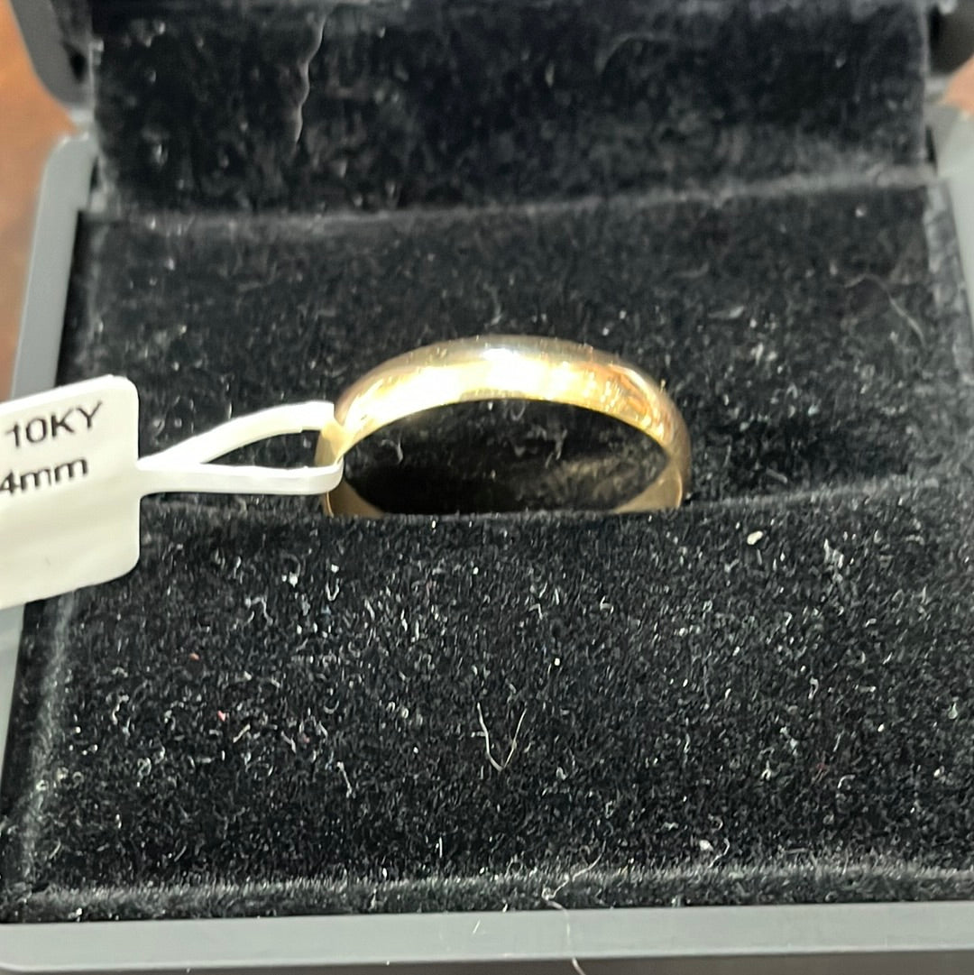 Wedding band 4mm - 10KY - 2.8g #11 - Yellow gold - 34306