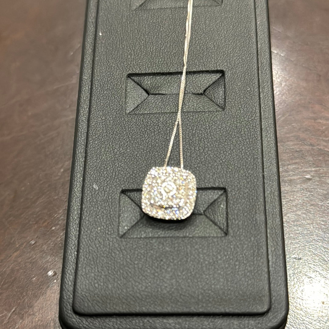 Halo Cushion 1ctw. H. I1. 10KW - Natural Diamond 42069