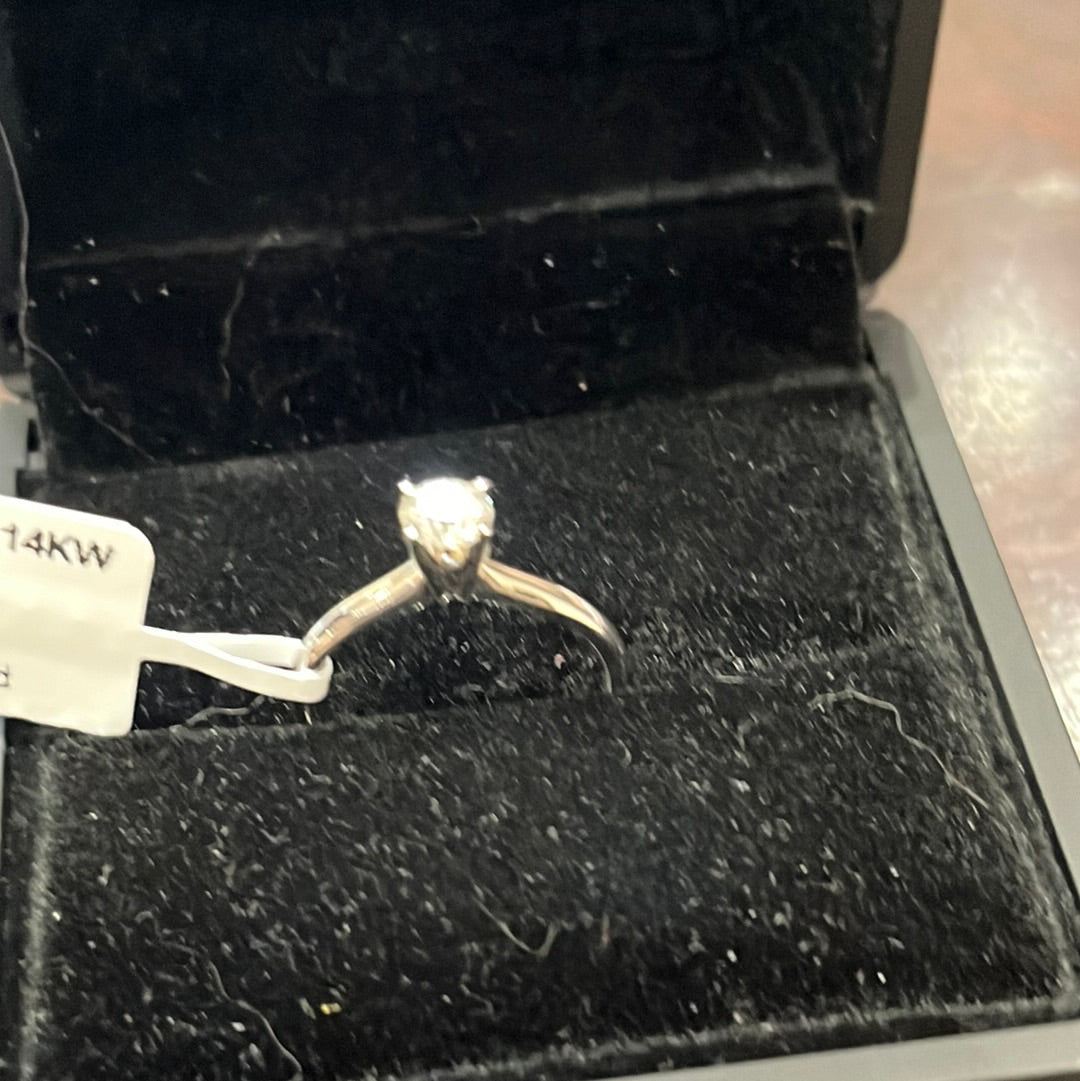 0.50ct Solitaire - 14KW - 0.50ct G/I1 #7 - Natural diamond - 34462