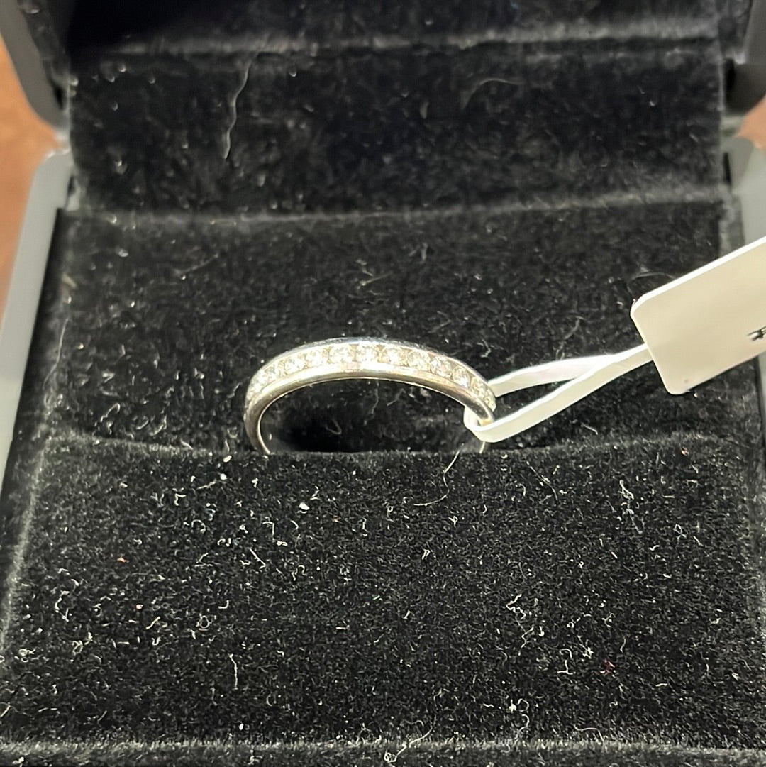 Dozen diamond band - 14KW - 0.33ctw F/SI2 #6 - Natural diamond - 34223
