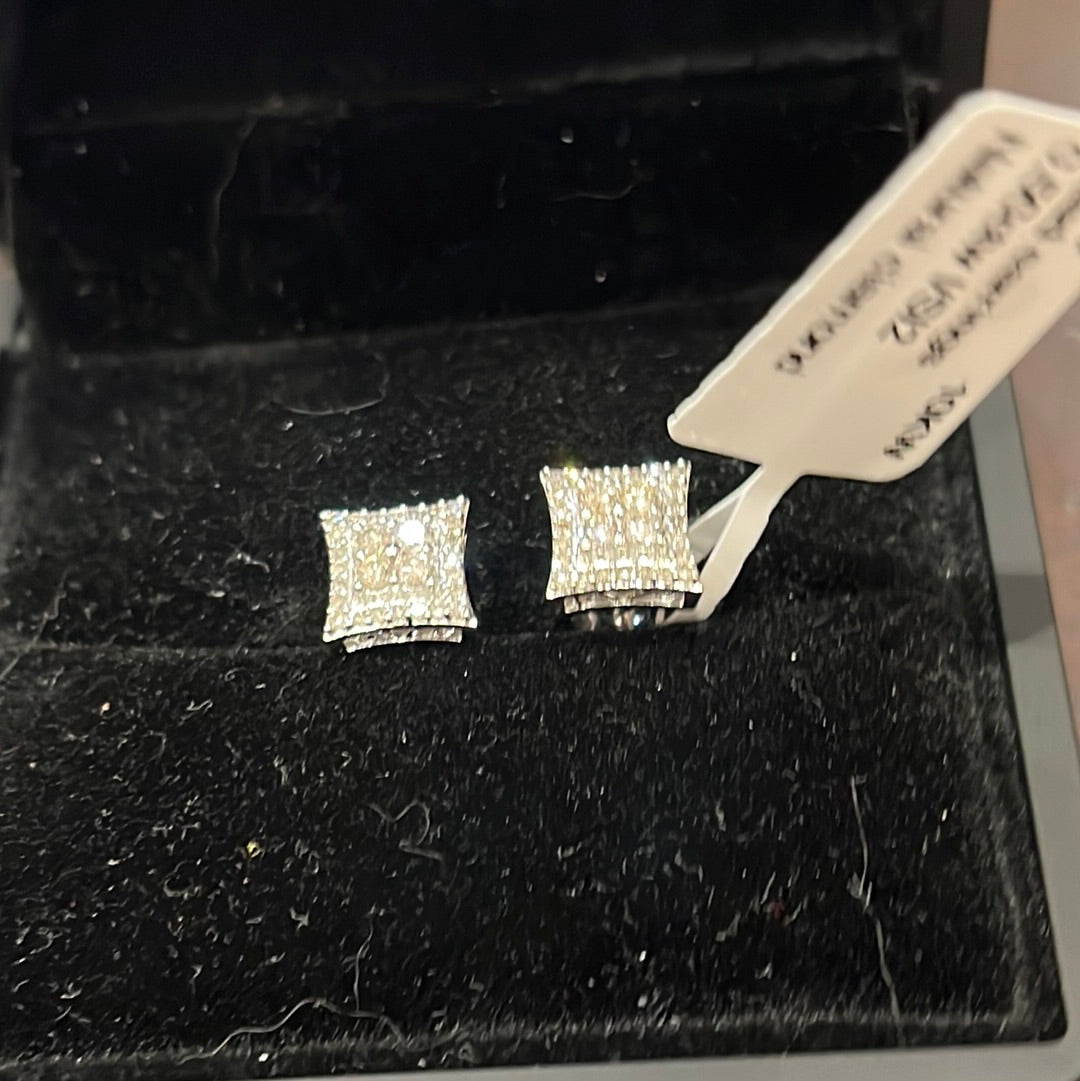 Quad earrings - 10KW - 0.50ctw I/SI2 - Natural diamond - 34353