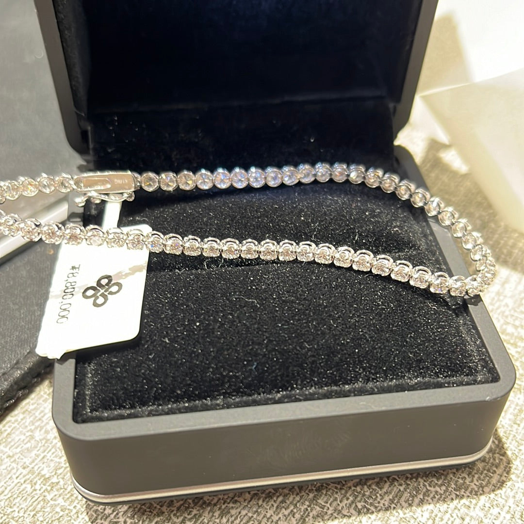 Tennis bracelet - 14KW - 3ctw E/VS1 - Lab diamond - 34171