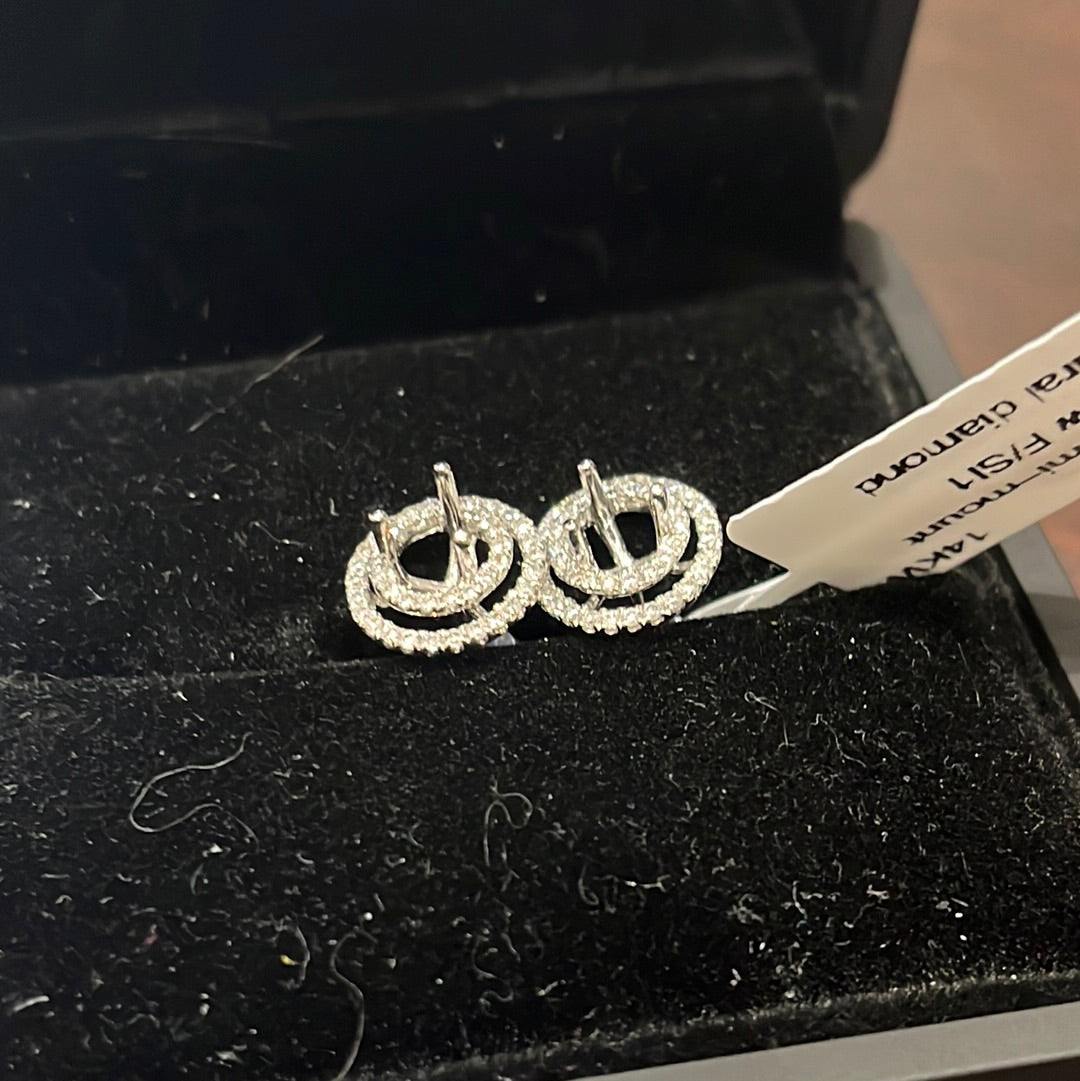 5mm semi-mount - 14KW - 0.50ctw F/SI1 - Natural diamond - 34150