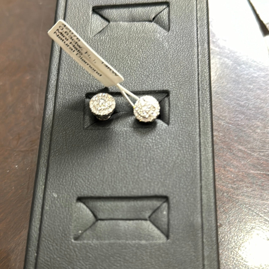 Mini Halo 0.63ctw. H. I. 14KW - Natural Diamond 42076