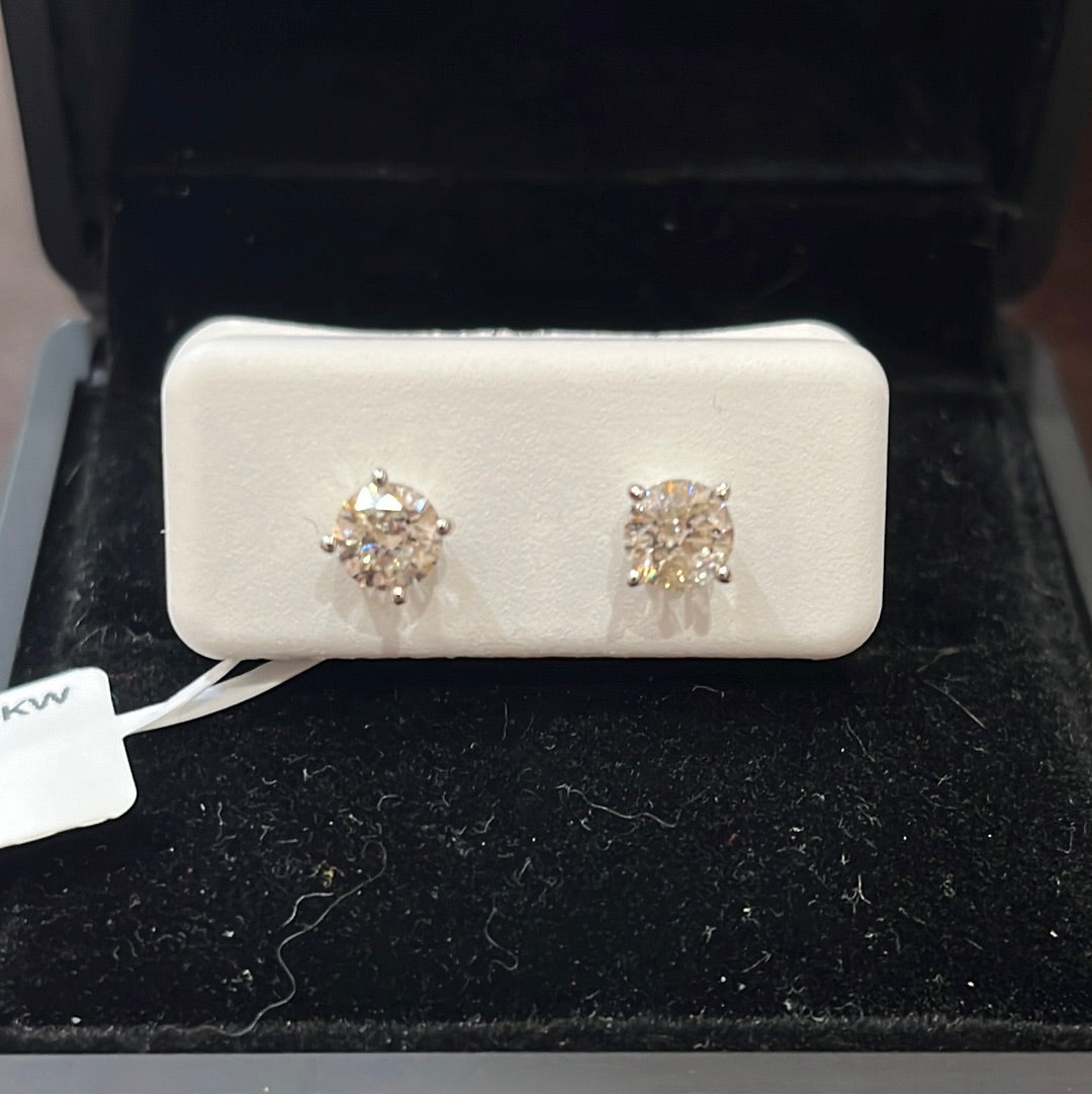 0.50ct studs - 10KW - 1ctw H/I1 - Natural diamond - 34446