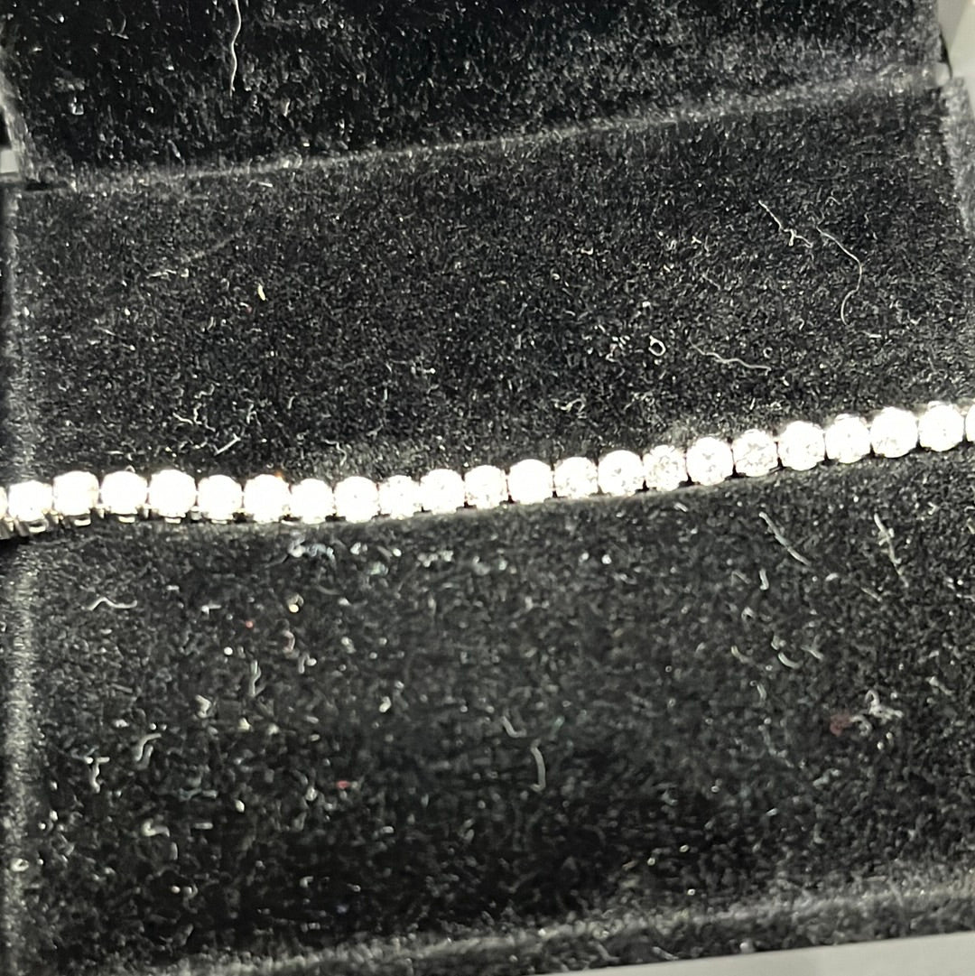 Tennis bracelet 6.8" - 14KW - 3.5ctw G/SI1 - Natural diamond - 34263