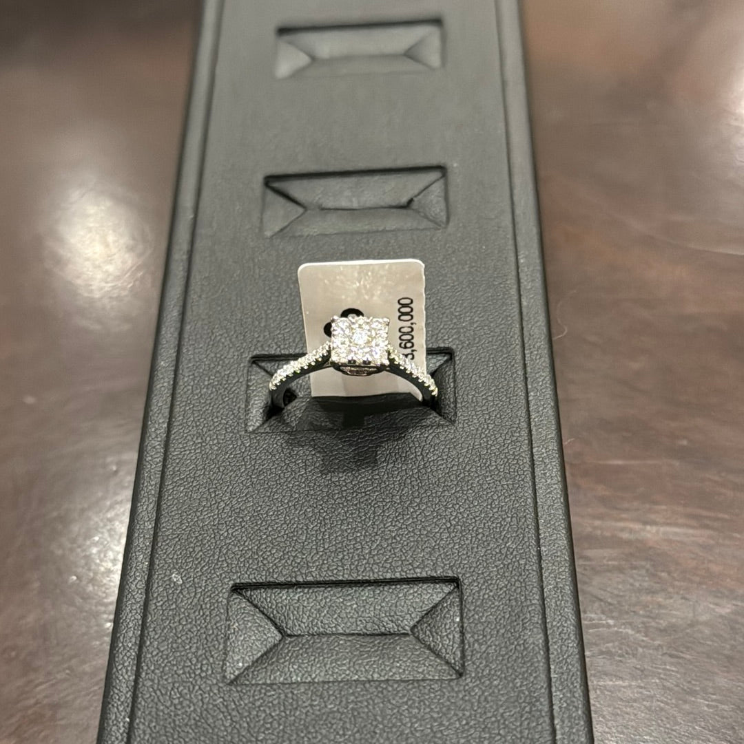 Cluster square 0.50ctw G/I1 10KW - Natural diamond 42044