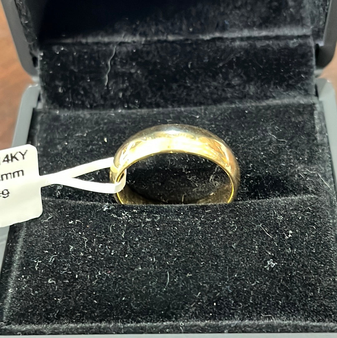 Wedding band 6mm - 14KY - Comfort 7.25g #9 - Yellow gold - 34256