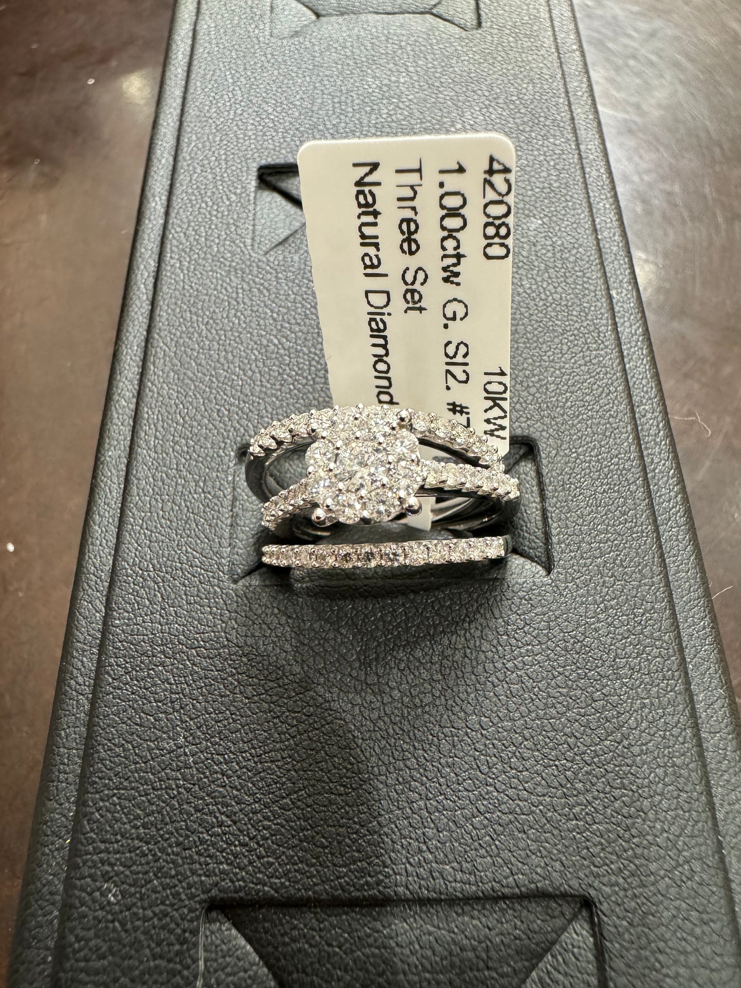 Three Set 1.00ctw G. SI2. #7 10KW - Natural Diamond 42080
