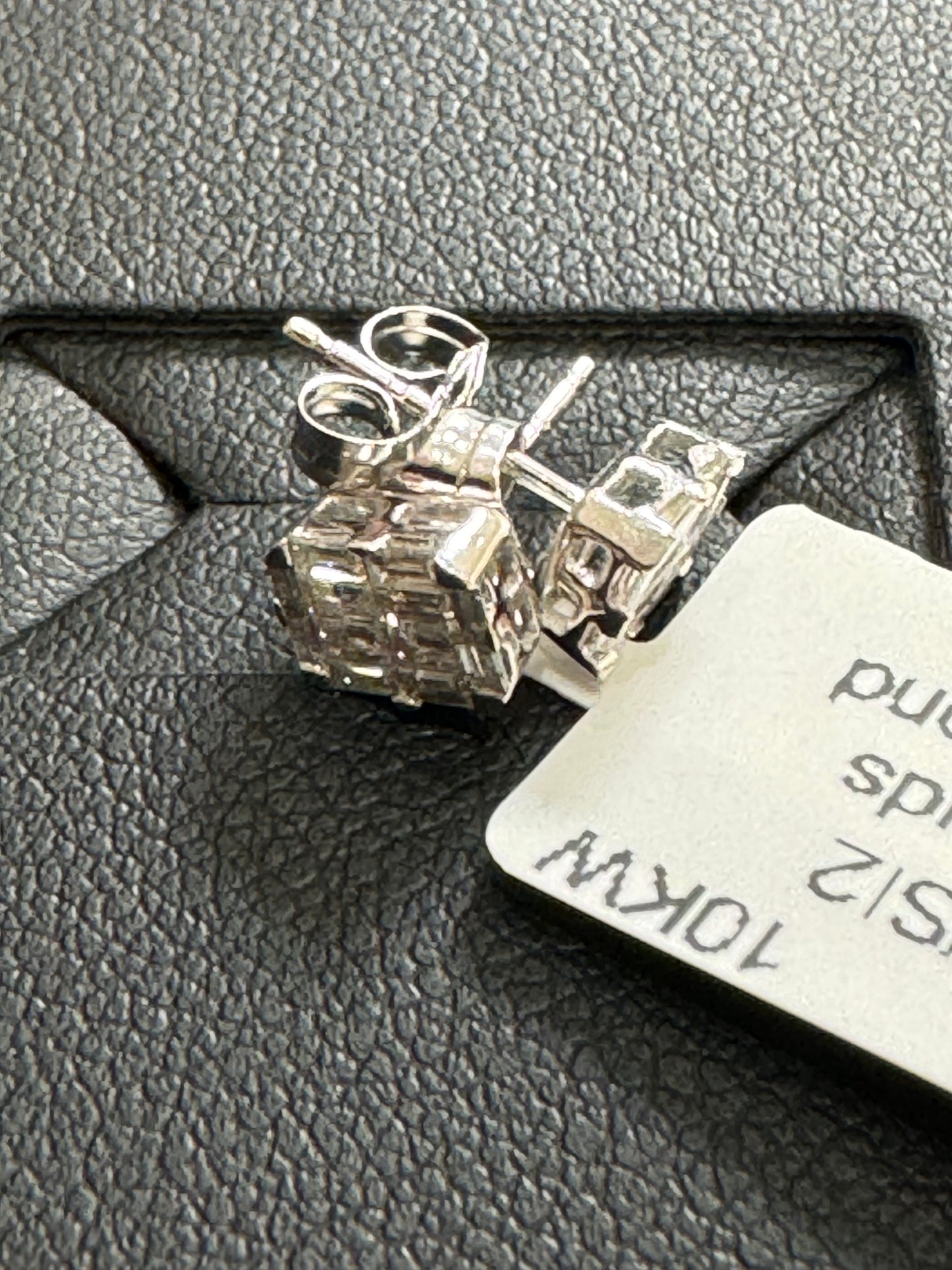 Baguette studs 0.40ctw G/SI2 10KW - Natural diamond 42021