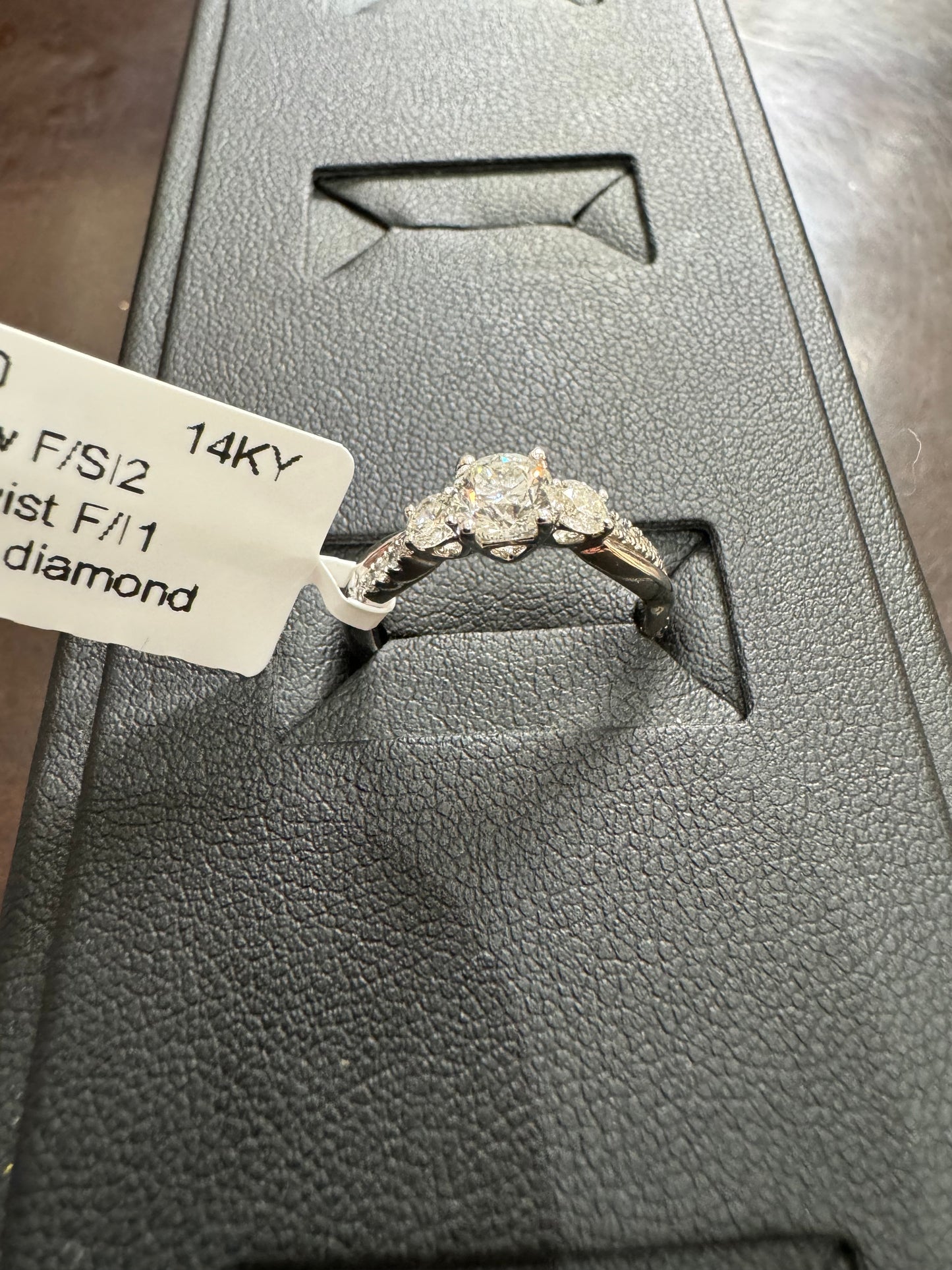 PPF twist F/I1 0.95ctw 0.58ct #5 14KW - Natural diamond 42030